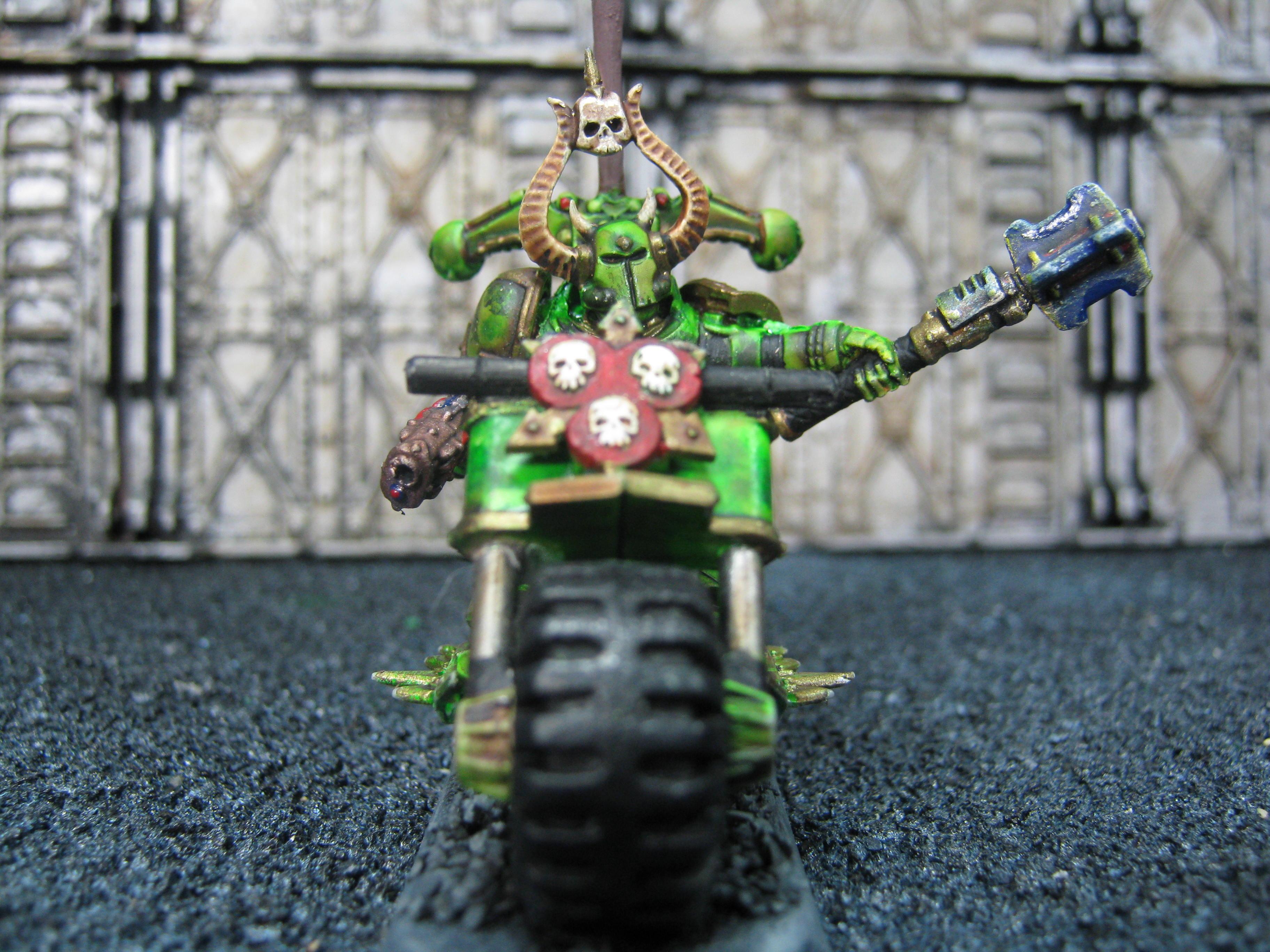 Chaos Bikes, Chaos Space Marines, Conversion, Death Guard, Nurgle, Plague Marines, Warhammer 40,000