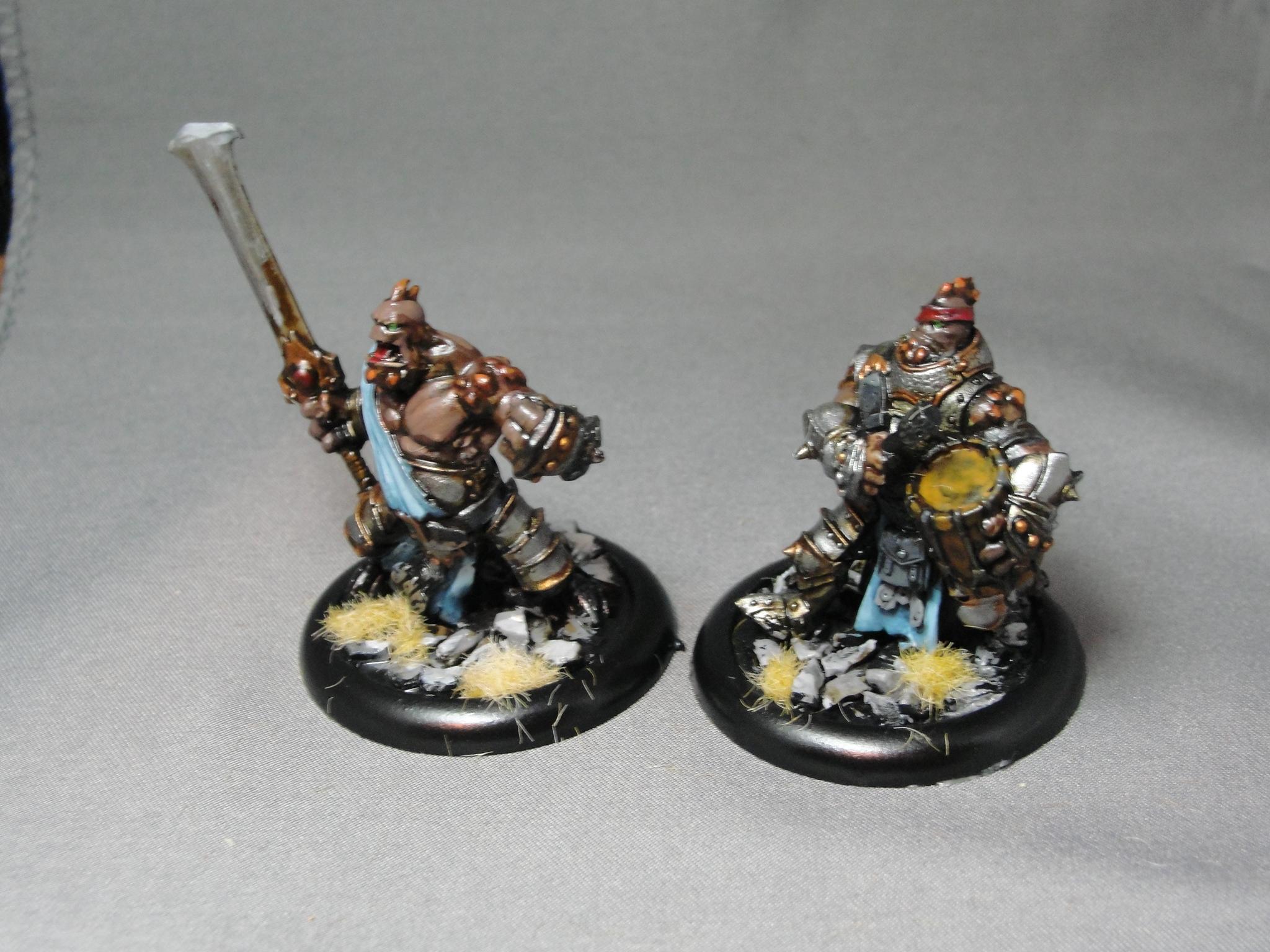 Warmachine, Hordes, Trollbloods, Fennblade Officer and Drummer, Unit Attachment