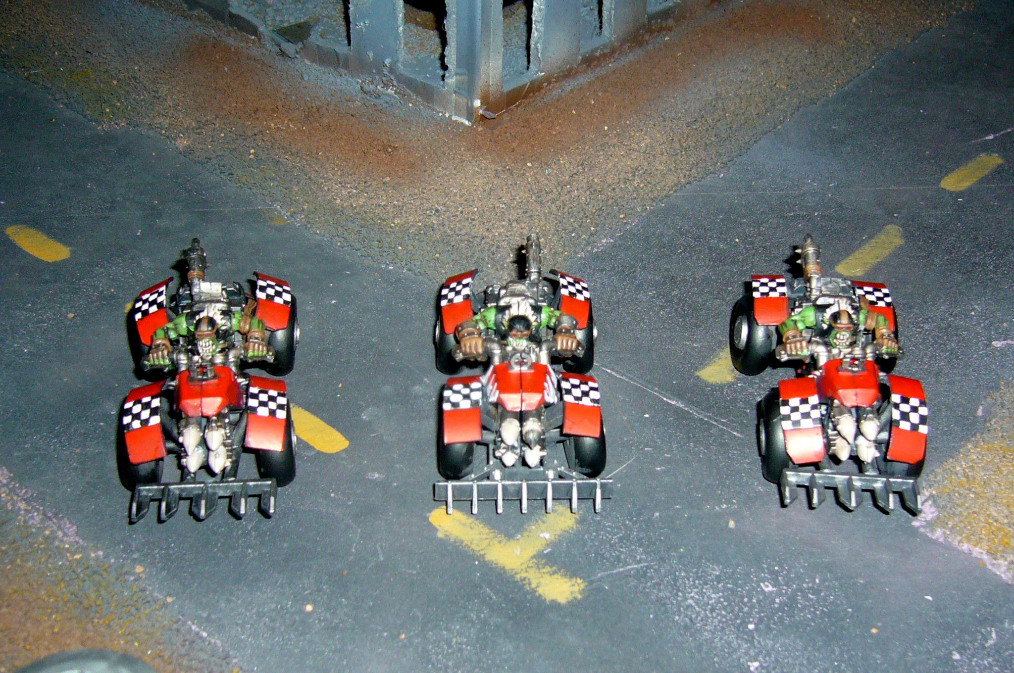 Ork Warbuggies with Twin-linked Rokkits