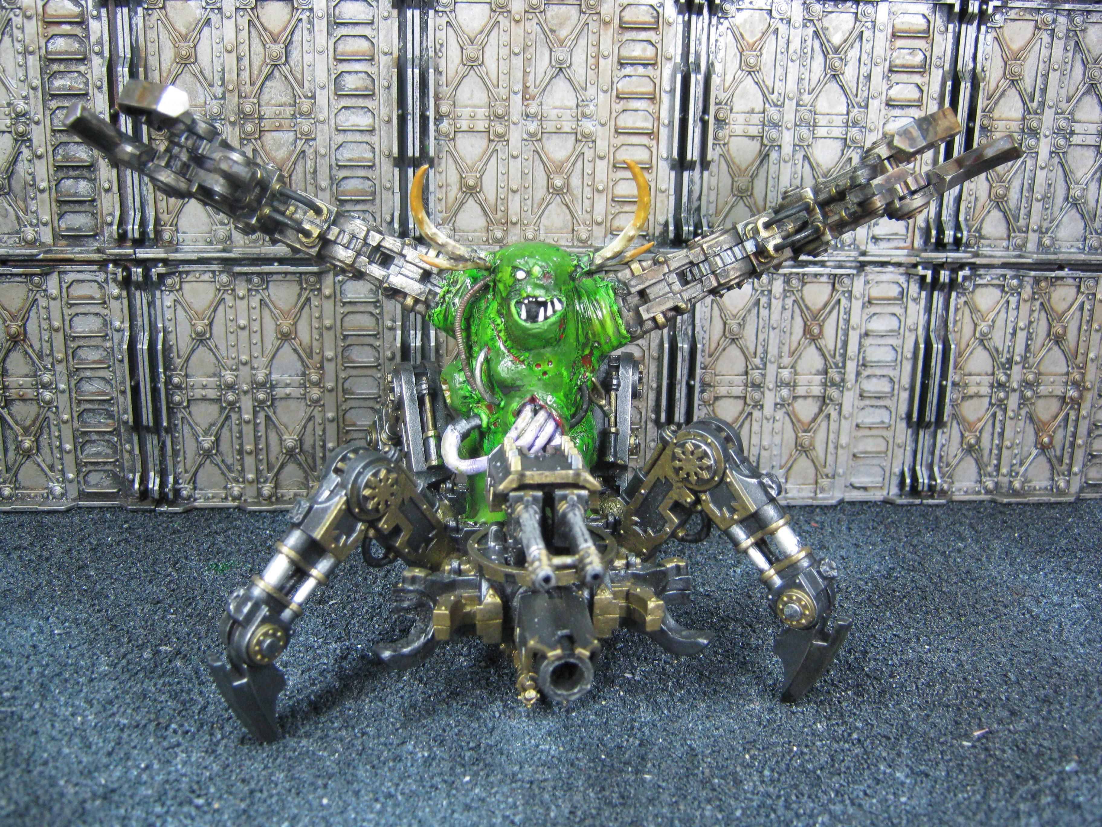 Chaos Space Marines, Conversion, Death Guard, Defiler, Greenstuff, Nurgle, Plague Marines, Warhammer 40,000