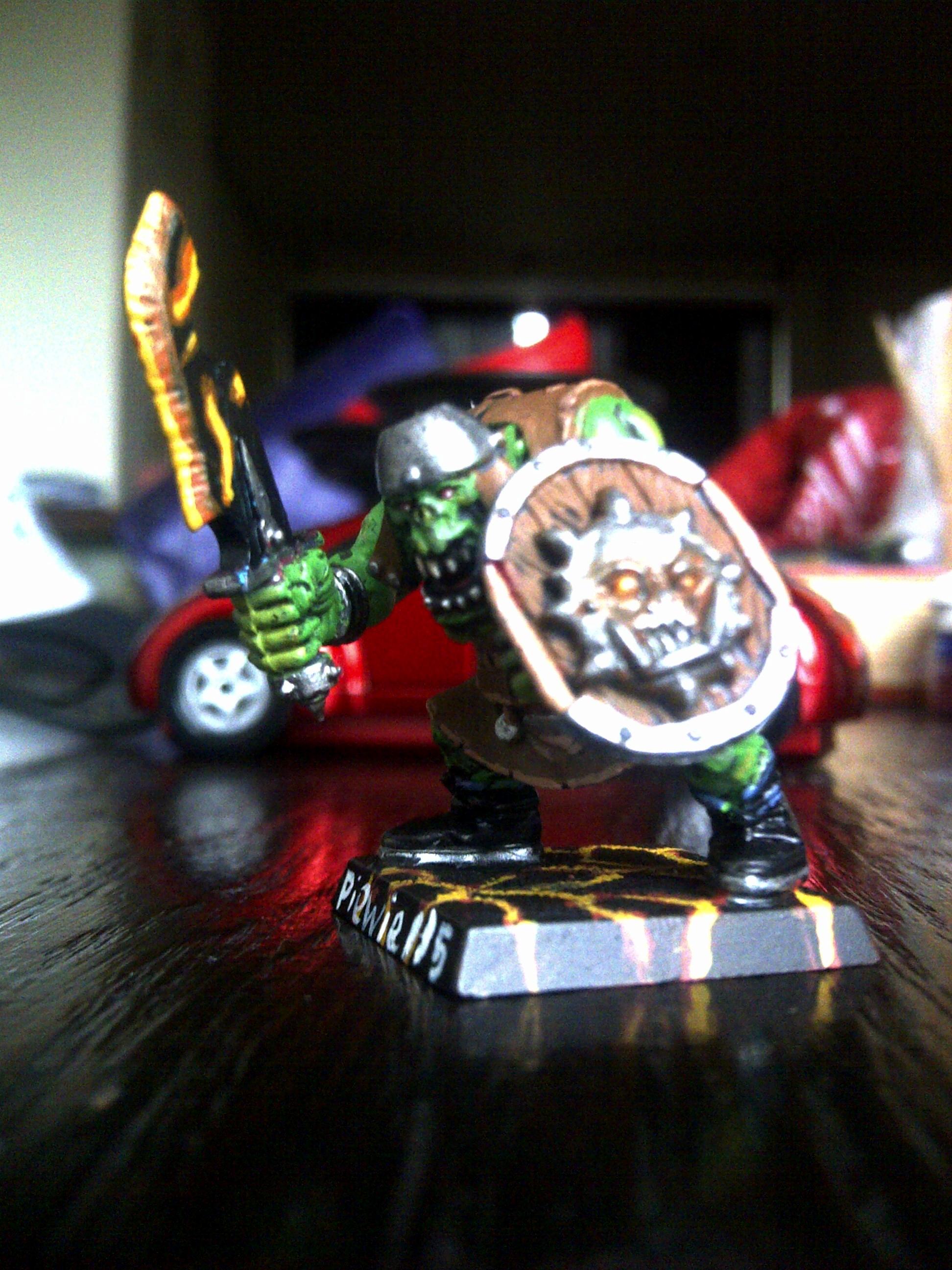 Orcs, orc with fire weapon