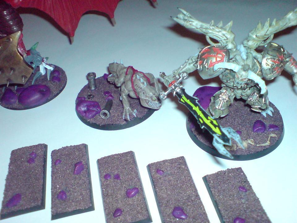 Bases, some pebbles, some GW sand effect and a purple wash - nice and simple