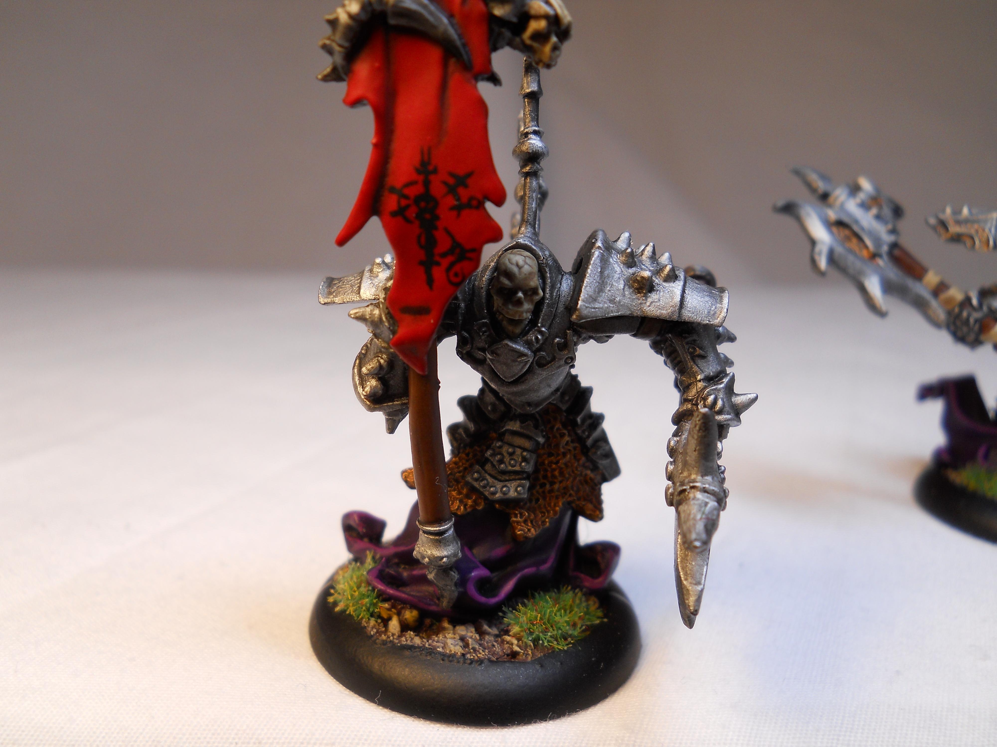 Bane Warrior, Cryx, Privateer Press, Standard Bearer, Warmachine