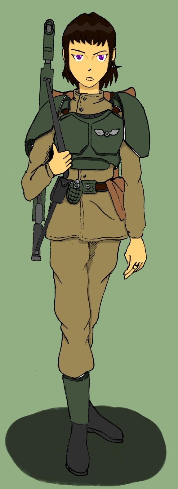 Cadian Female, Guardswoman, Imperial Guard, Warhammer 40,000