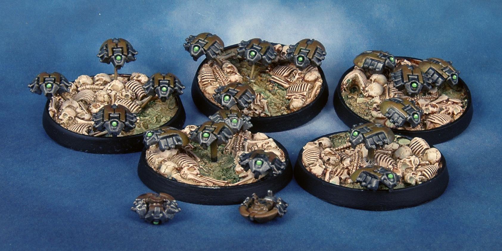 Necrons, Scarabs, Warhammer 40,000, Wound Counters