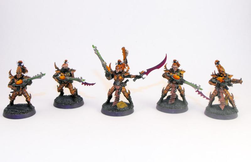 Dark Eldar, Warriors - Orange Squad