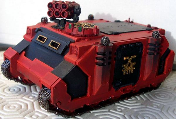 Chaos, Chaos Space Marines, Khorne, Rhino, Space Marines
