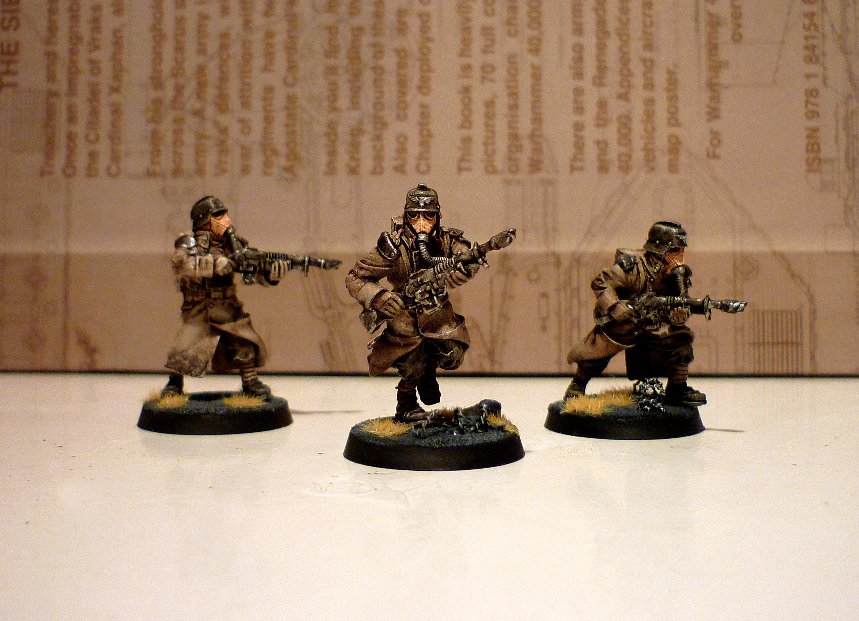 Death Korps of Krieg, Guardsmen, Lasguns, Lasmen, Razorwire, Wash