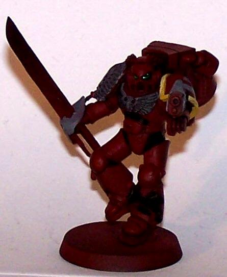 Assault Sergeant, Emperor's Wings, Relic Blade, Space Marines, Work In Progress