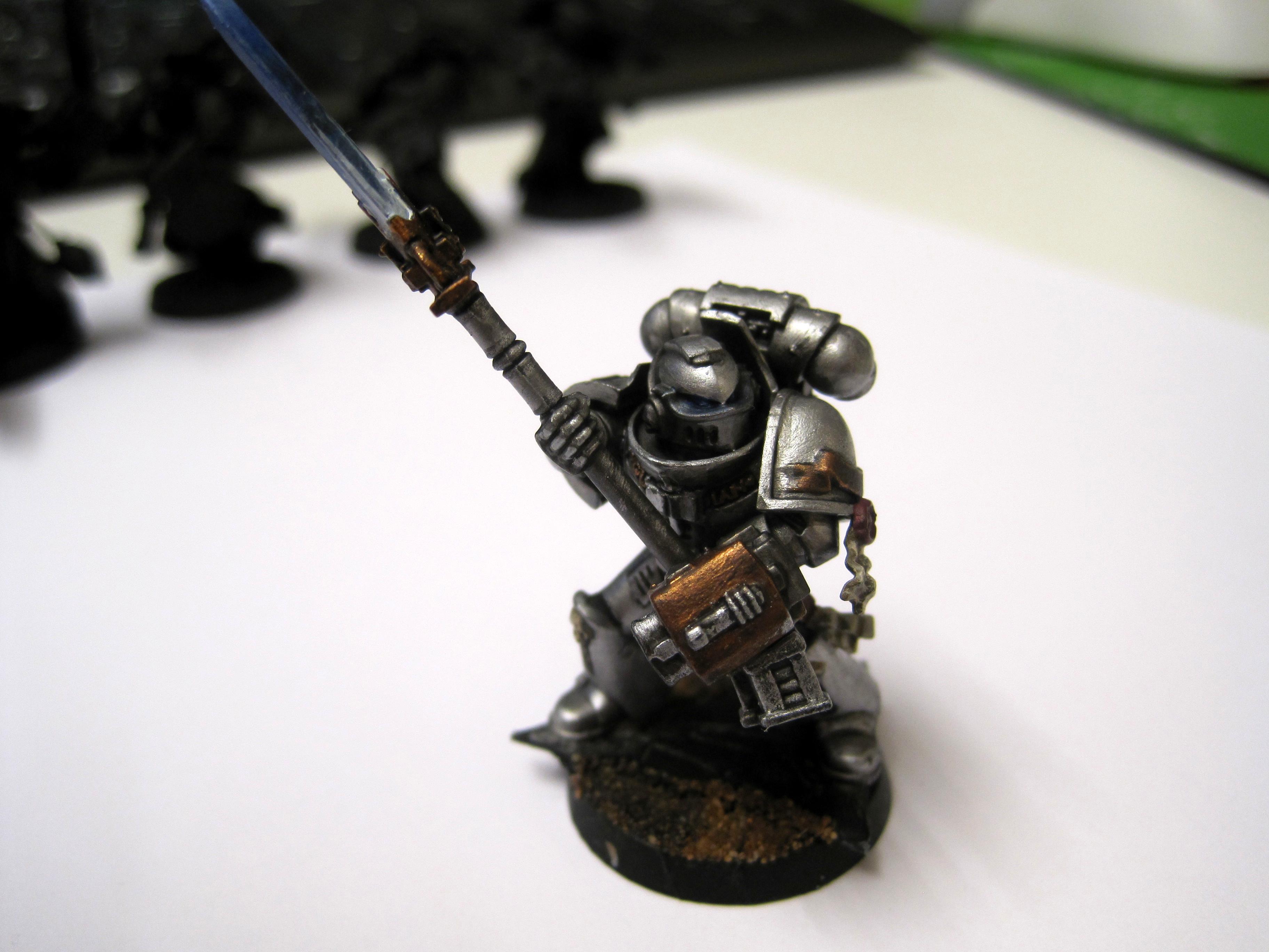 Grey Knight halberd, top view