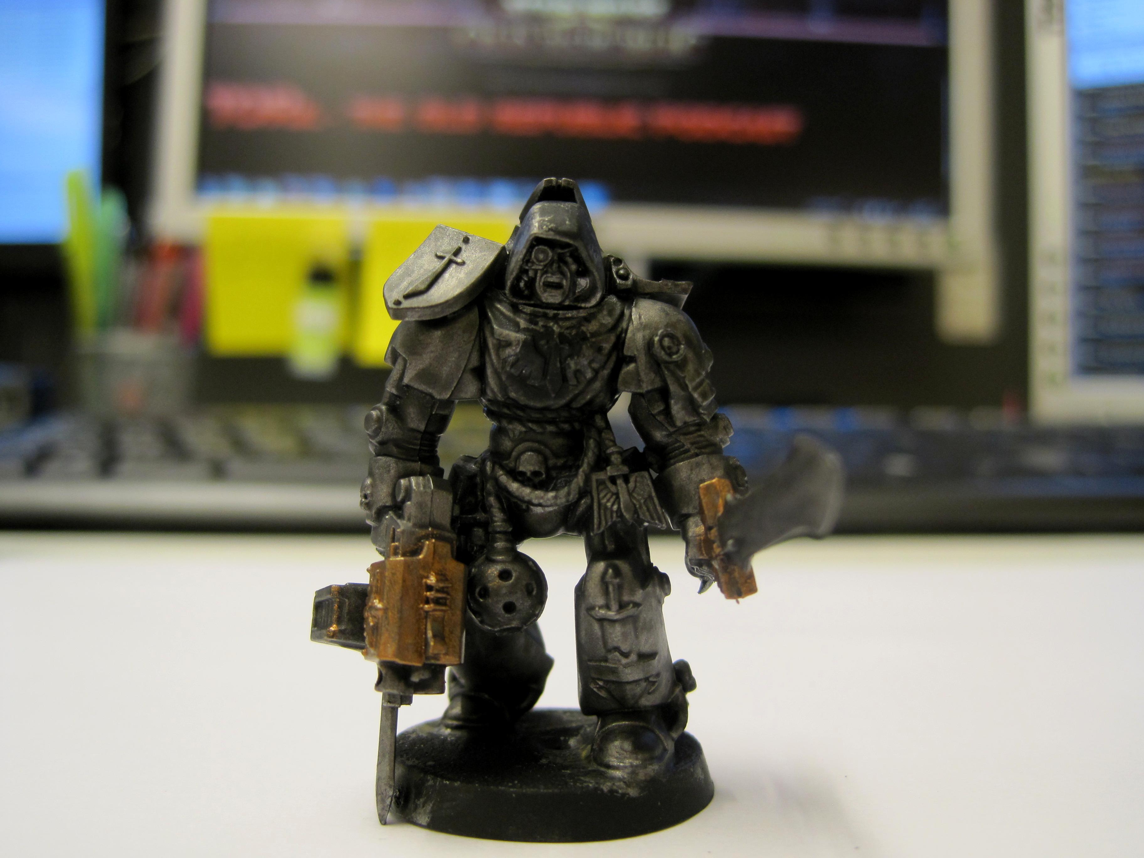 Astartes, Kitbash, Librarian, Power Sword, Space Marines, Storm Bolter