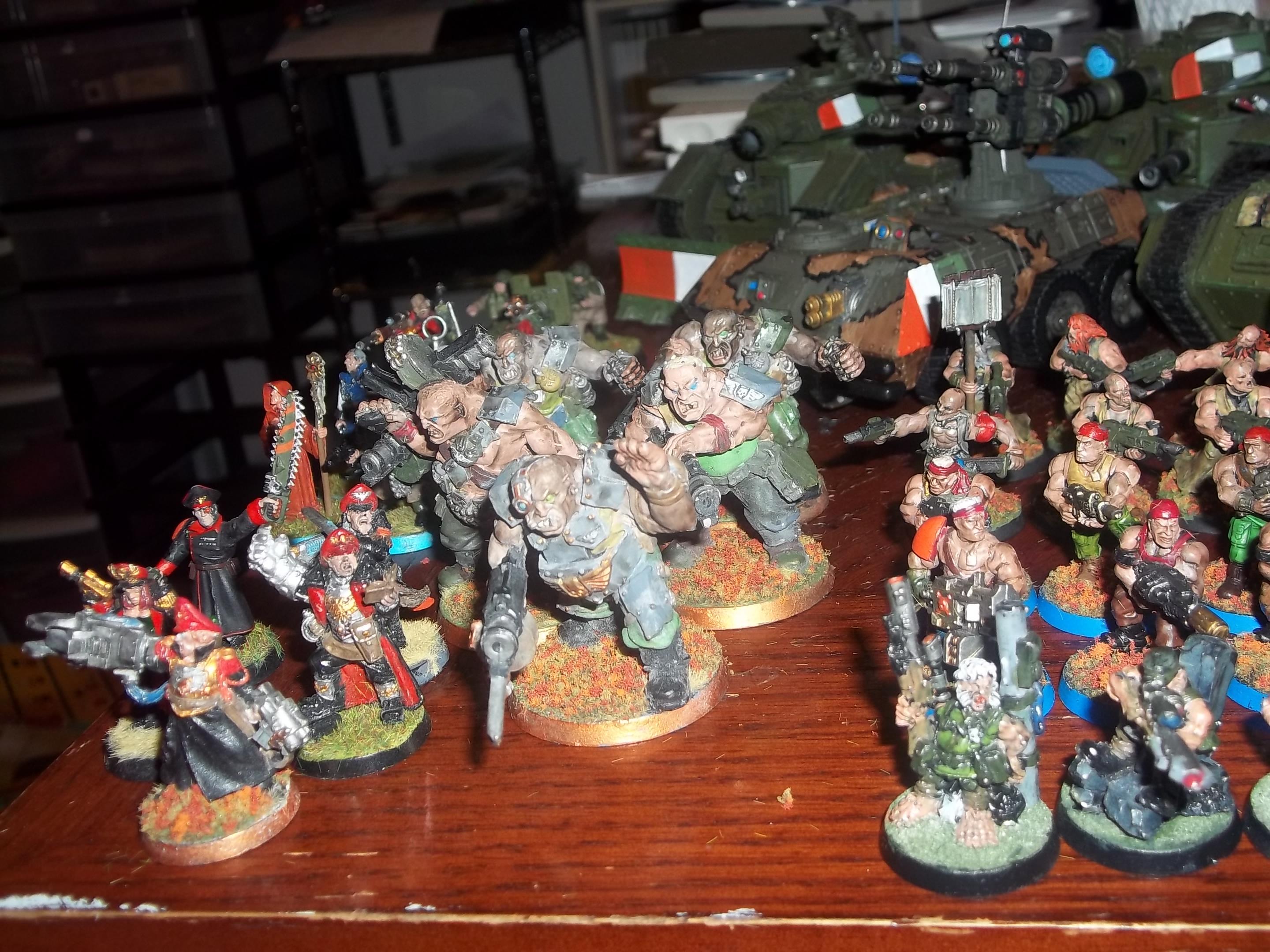 Commissars, ratlings, Harker and his squad, penal legion squad