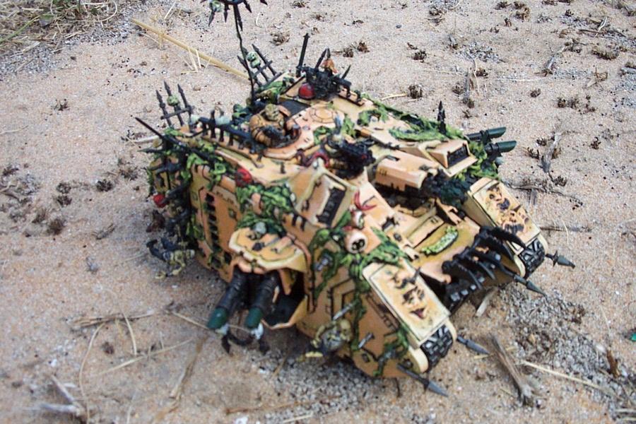 Chaos, Chaos Space Marines, Damage, Land Raider, Melted, Nurgle, Spiky, Traitor