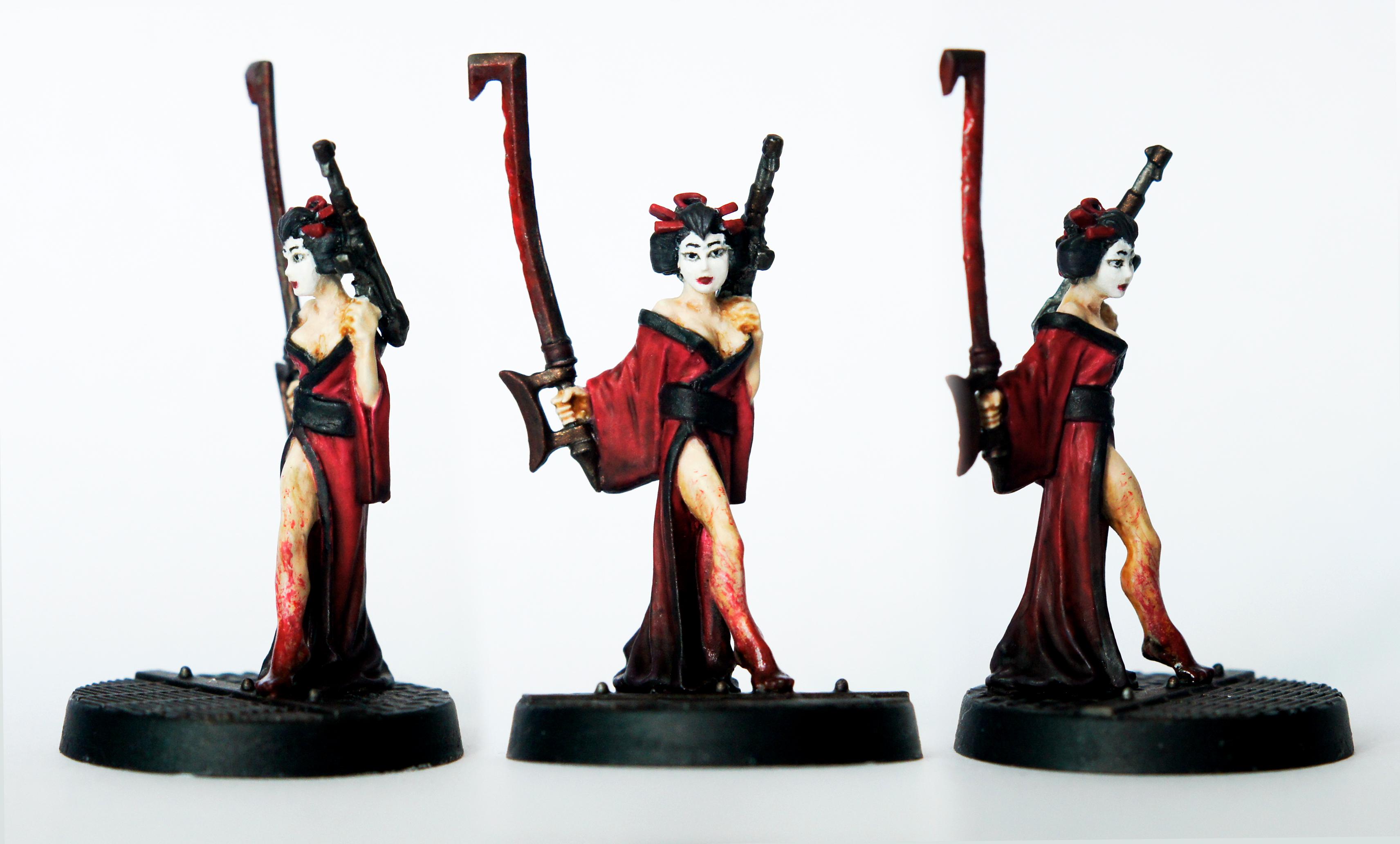 Completed Mini, Dress, Escher, Female, Ganger, Geisha, Girls, Gothic, Kimono, Lace, Lolita, Mods, Necromunda