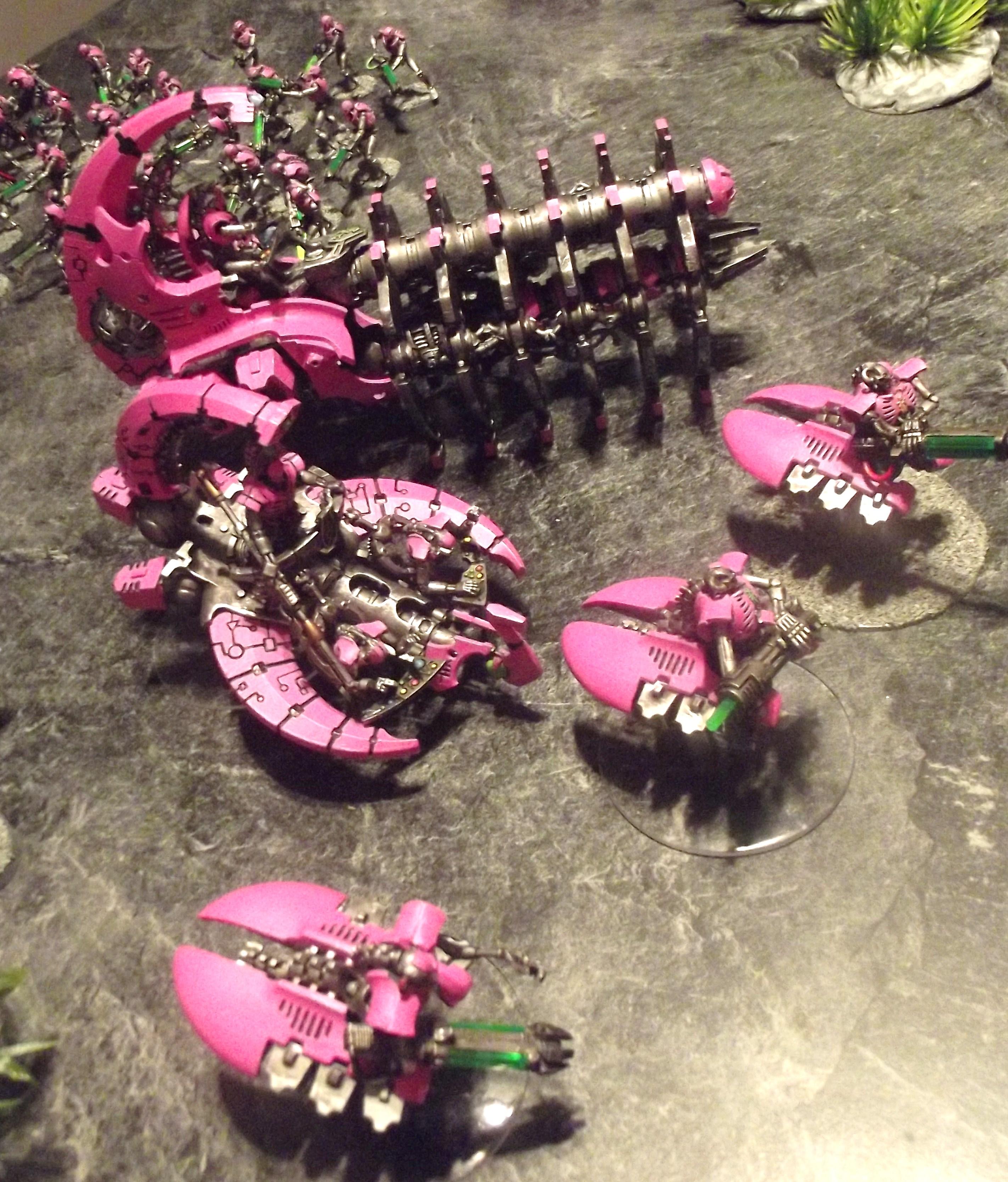 Army, Barges, Destroyer, Necrons, Pink, Warhammer 40,000