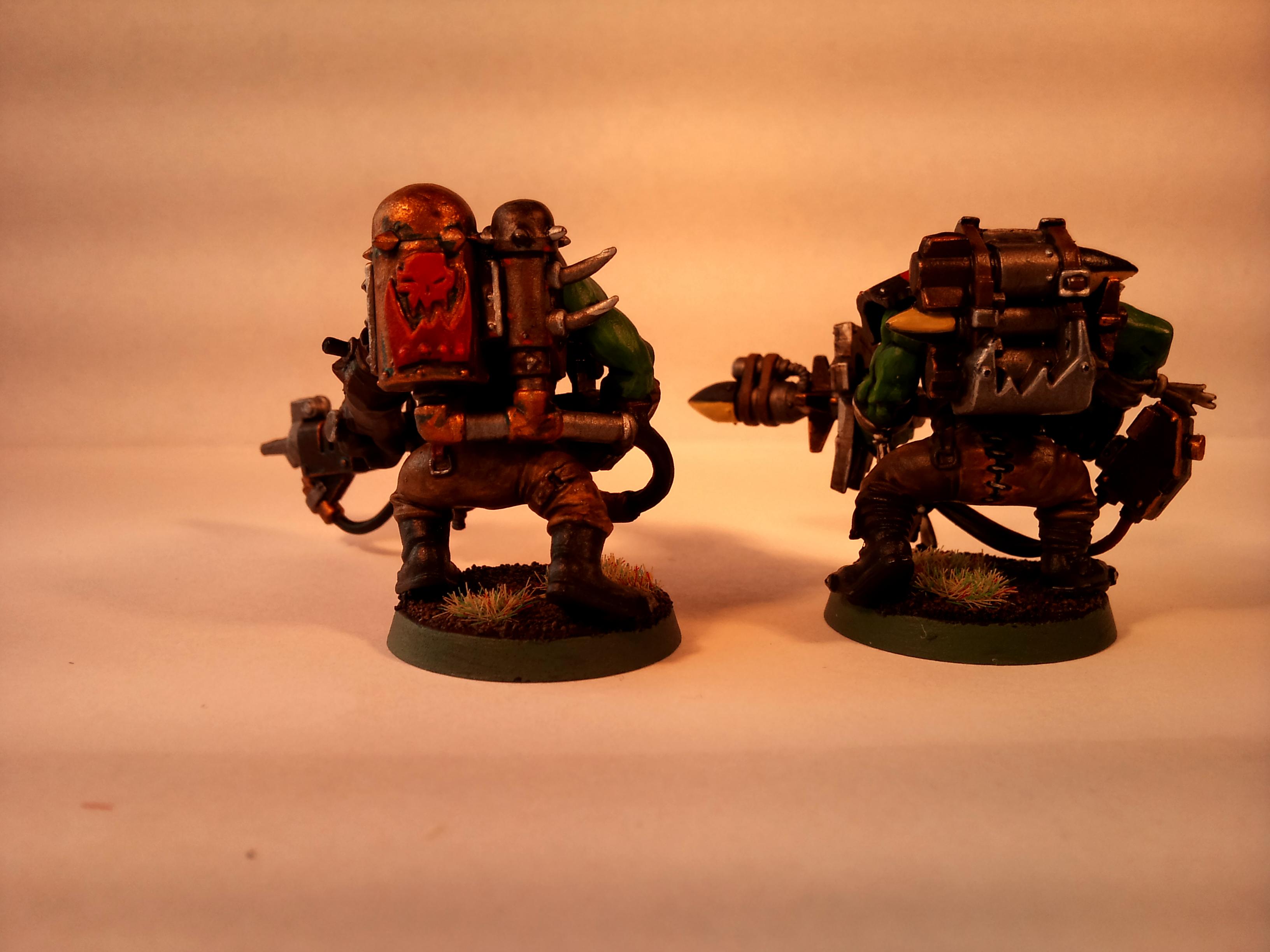 Burna Boyz, Ork Boyz, Orks, Rokkit