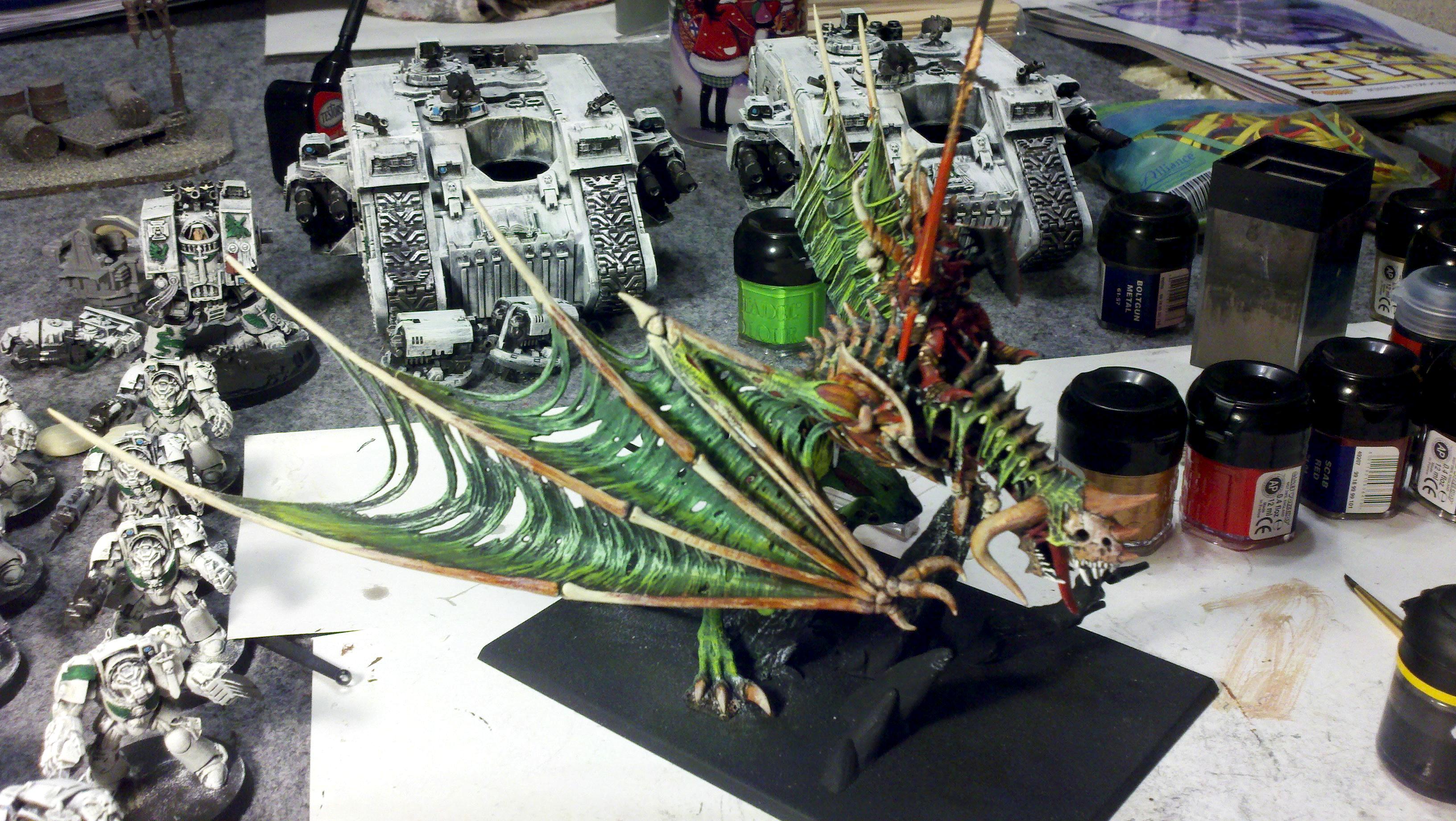 Lord, Unfinished, Vampire Counts, Warhammer Fantasy, Zombie Dragon