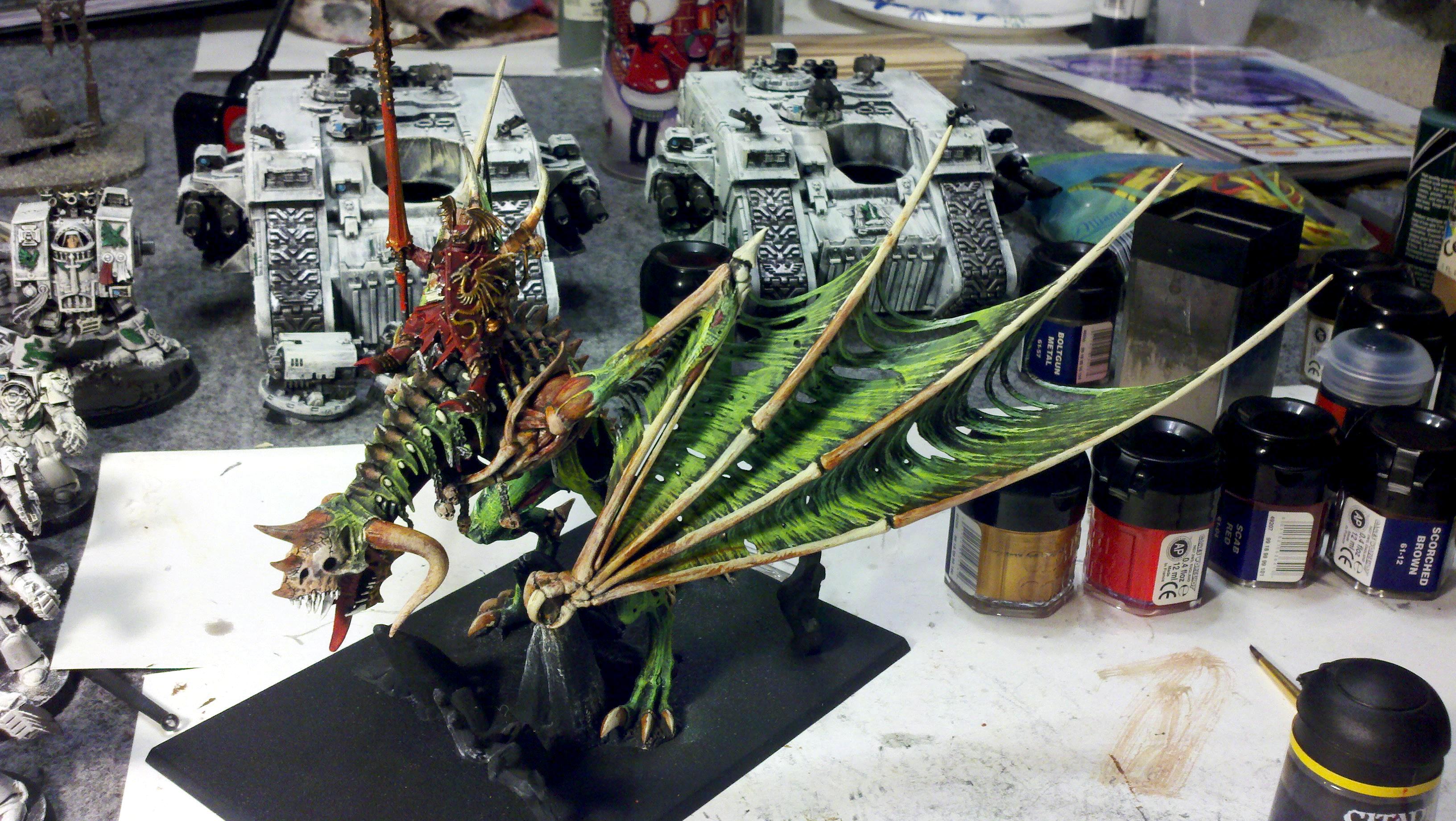 Lord, Unfinished, Vampire Counts, Warhammer Fantasy, Zombie Dragon