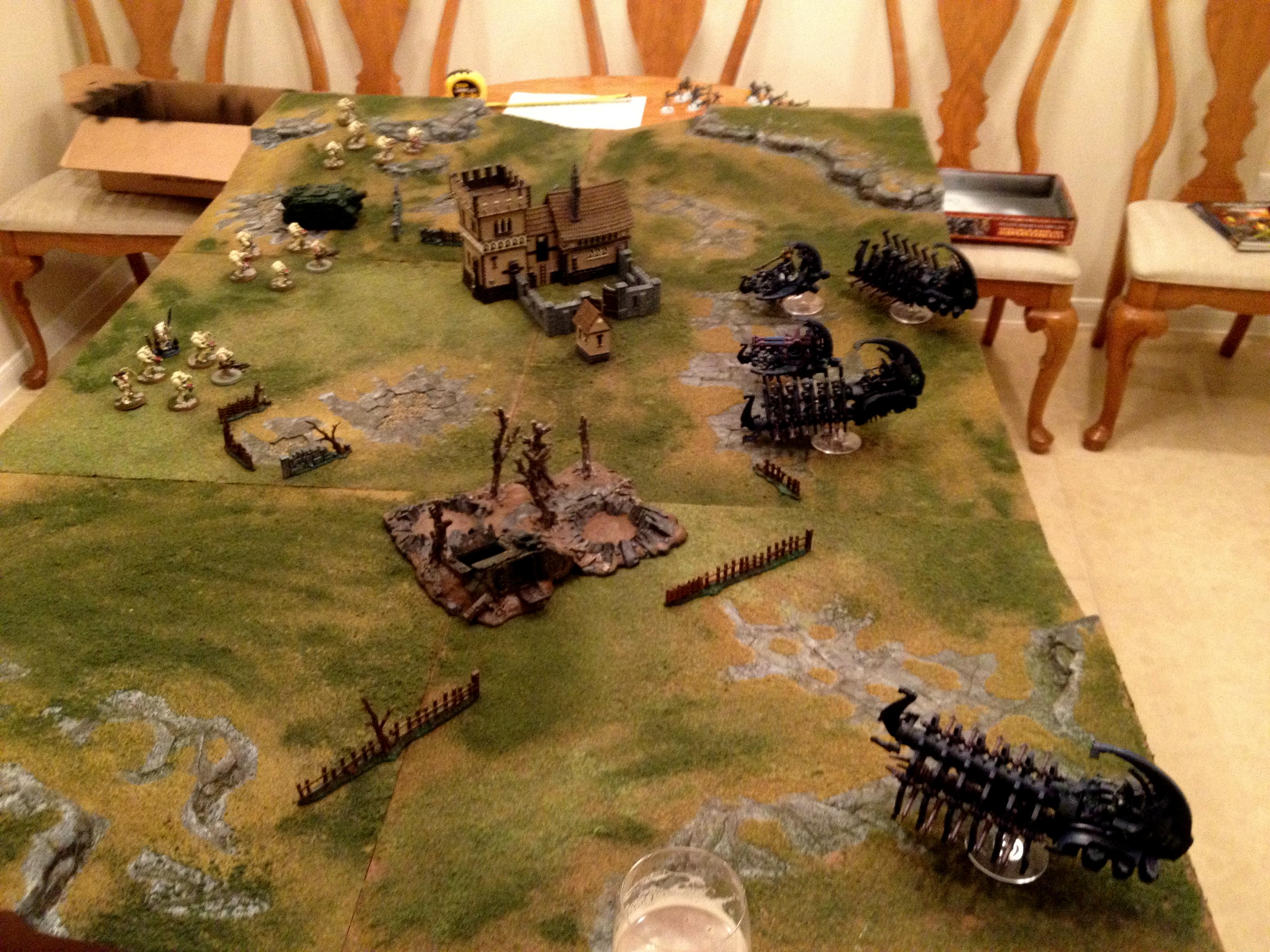Necron Vs Deathwing 1000