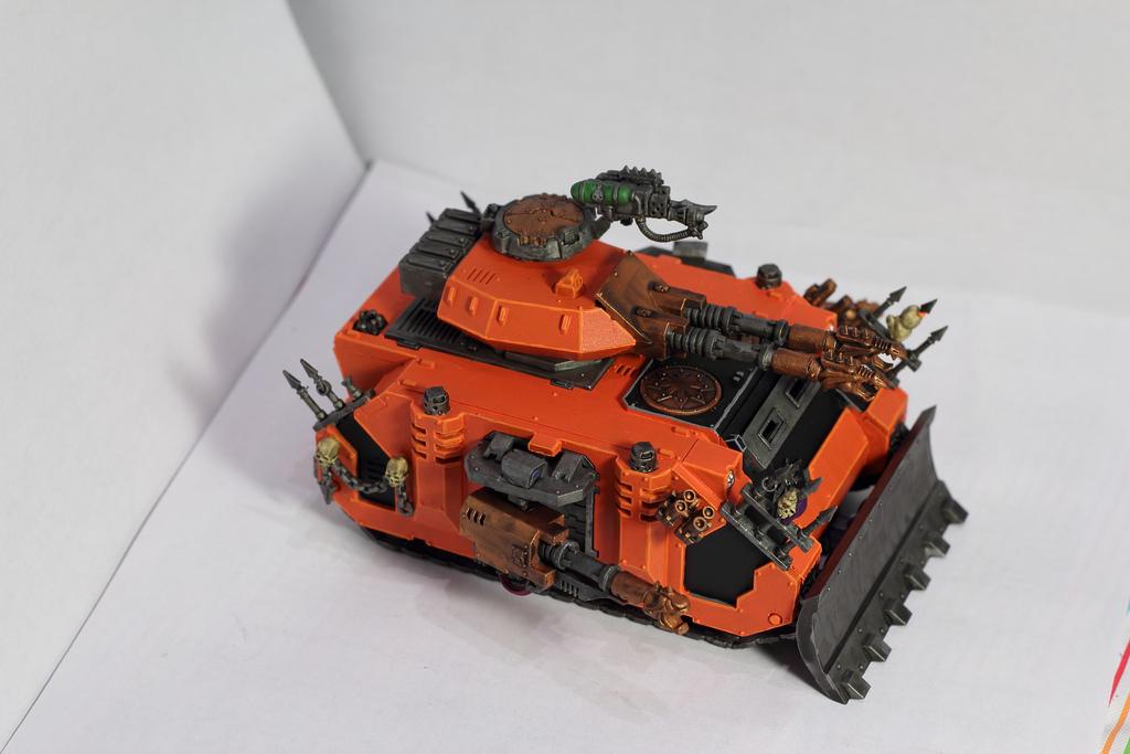 Predator Lascannon Orange Pyre Chaos Space Marine