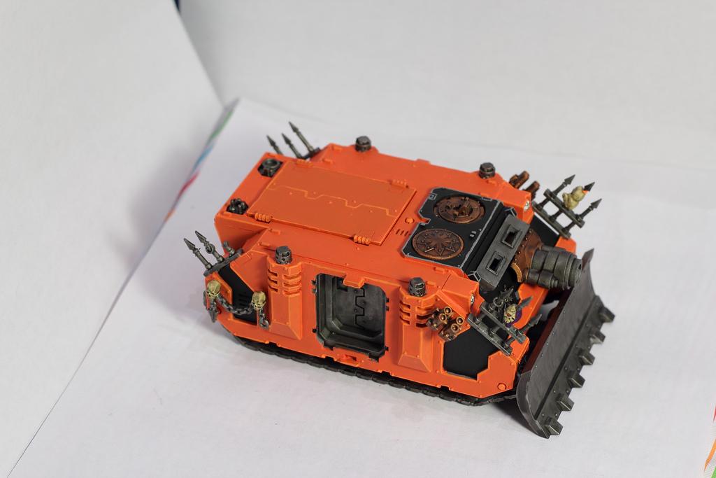 Chaos, Lascannon, Orange, Pyre, Rhino, Space Marines, Vindicator