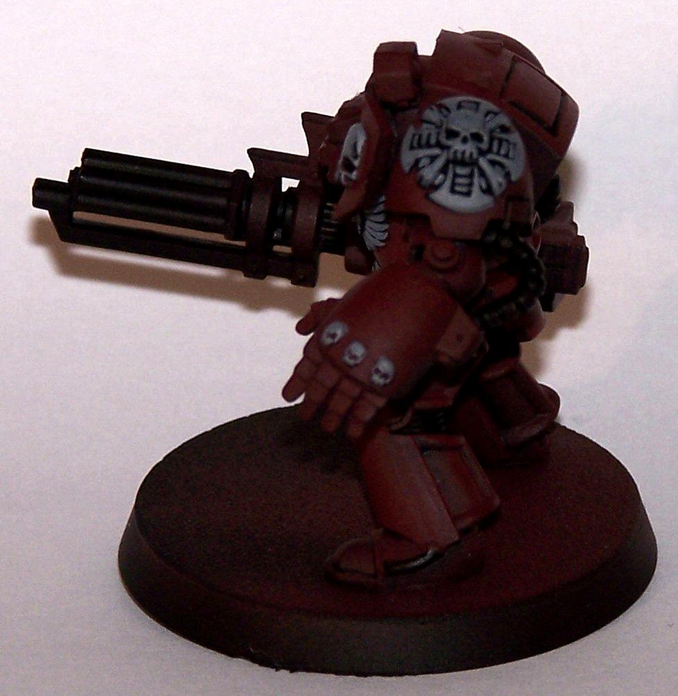Assault Cannon, Emperor's Wings, Space Marines, Terminator Armor, Terminator With Assault Cannon, Work In Progress