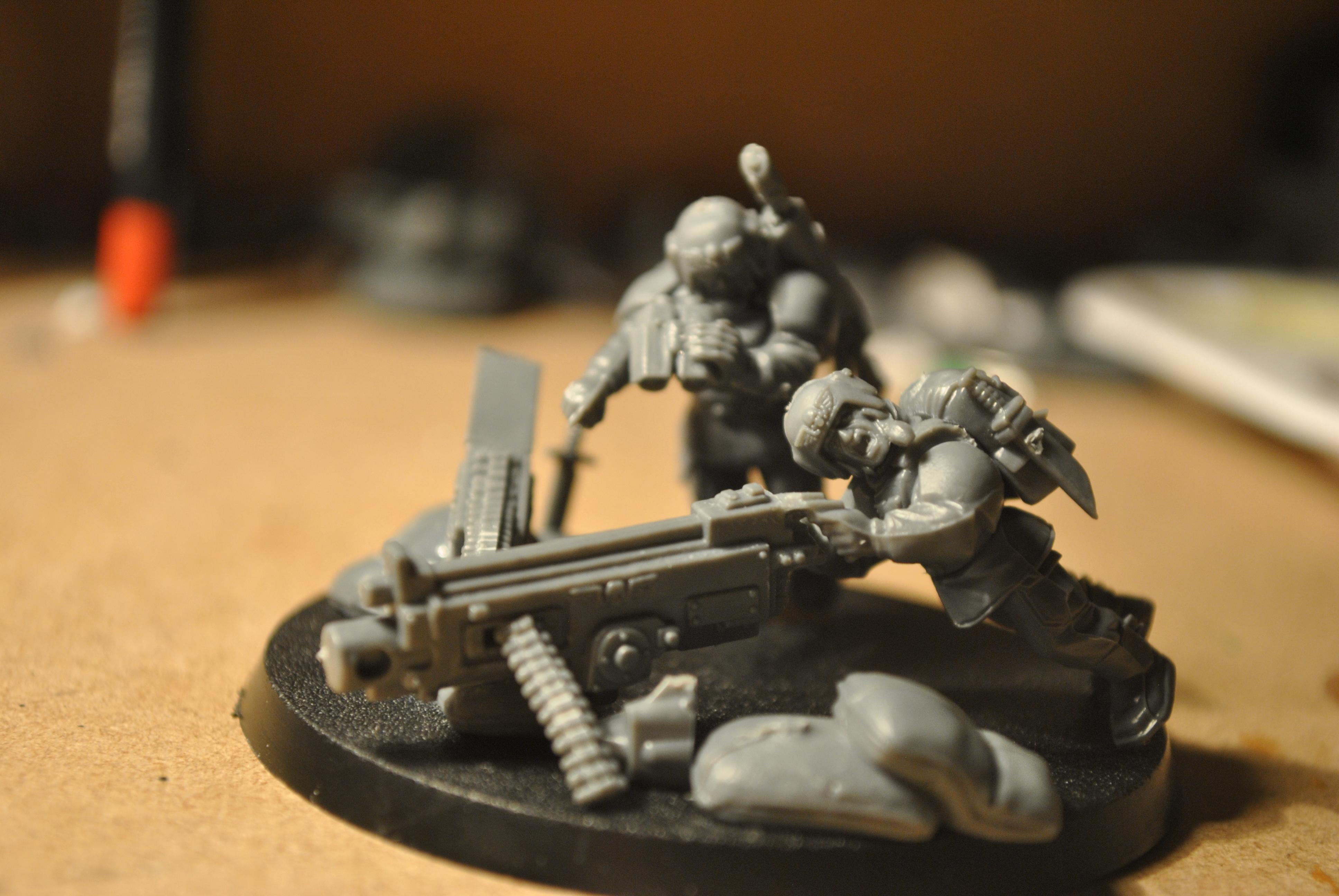 Heavy Bolter team made from bits