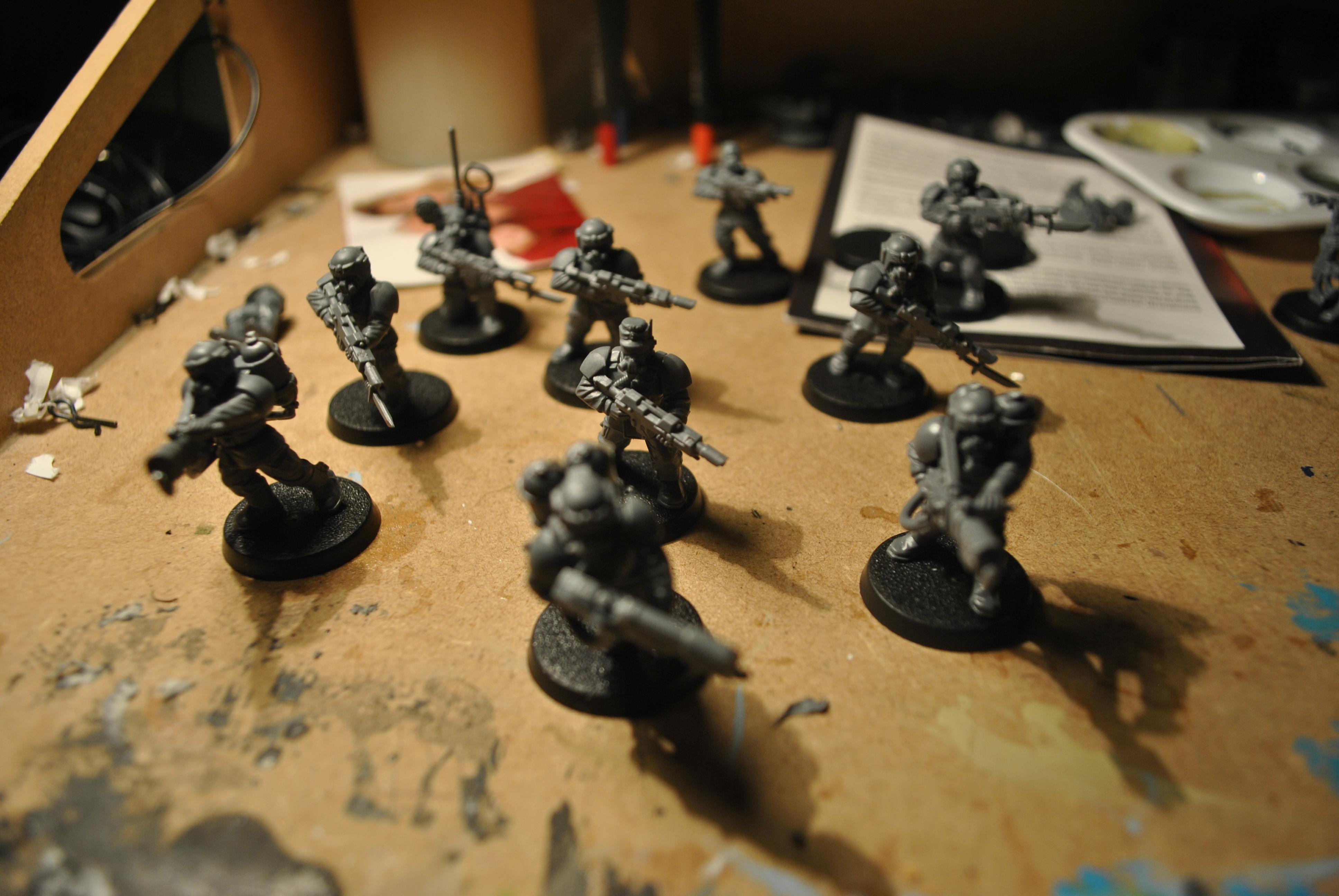 Vet squad with respirators