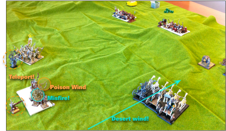 Tomb Kings V Skaven, Turn 1