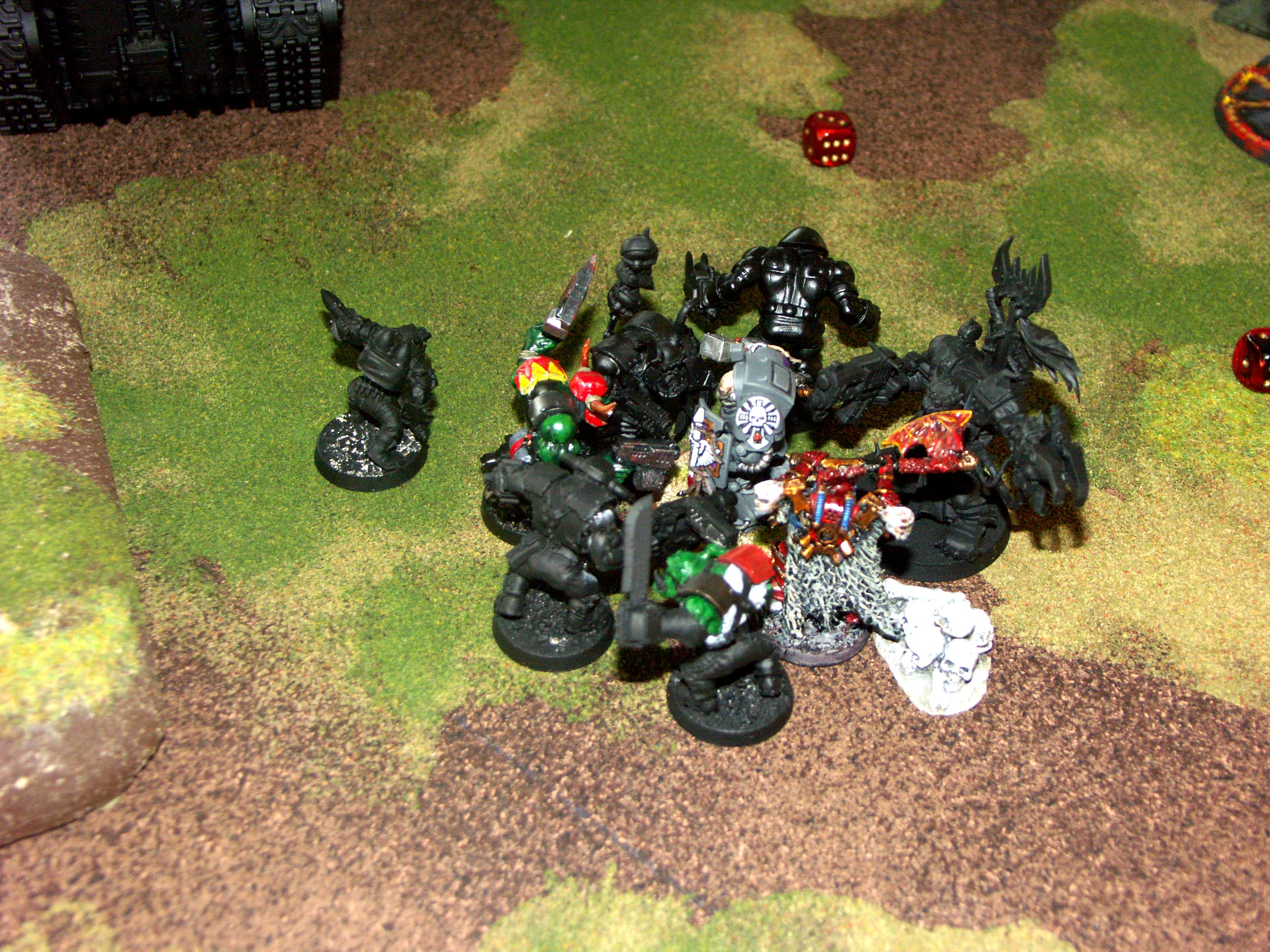 Apocalypse, Battle, Battle Report, Black Templars, Chaos, Dark Eldar, De, Orks, Space Marines