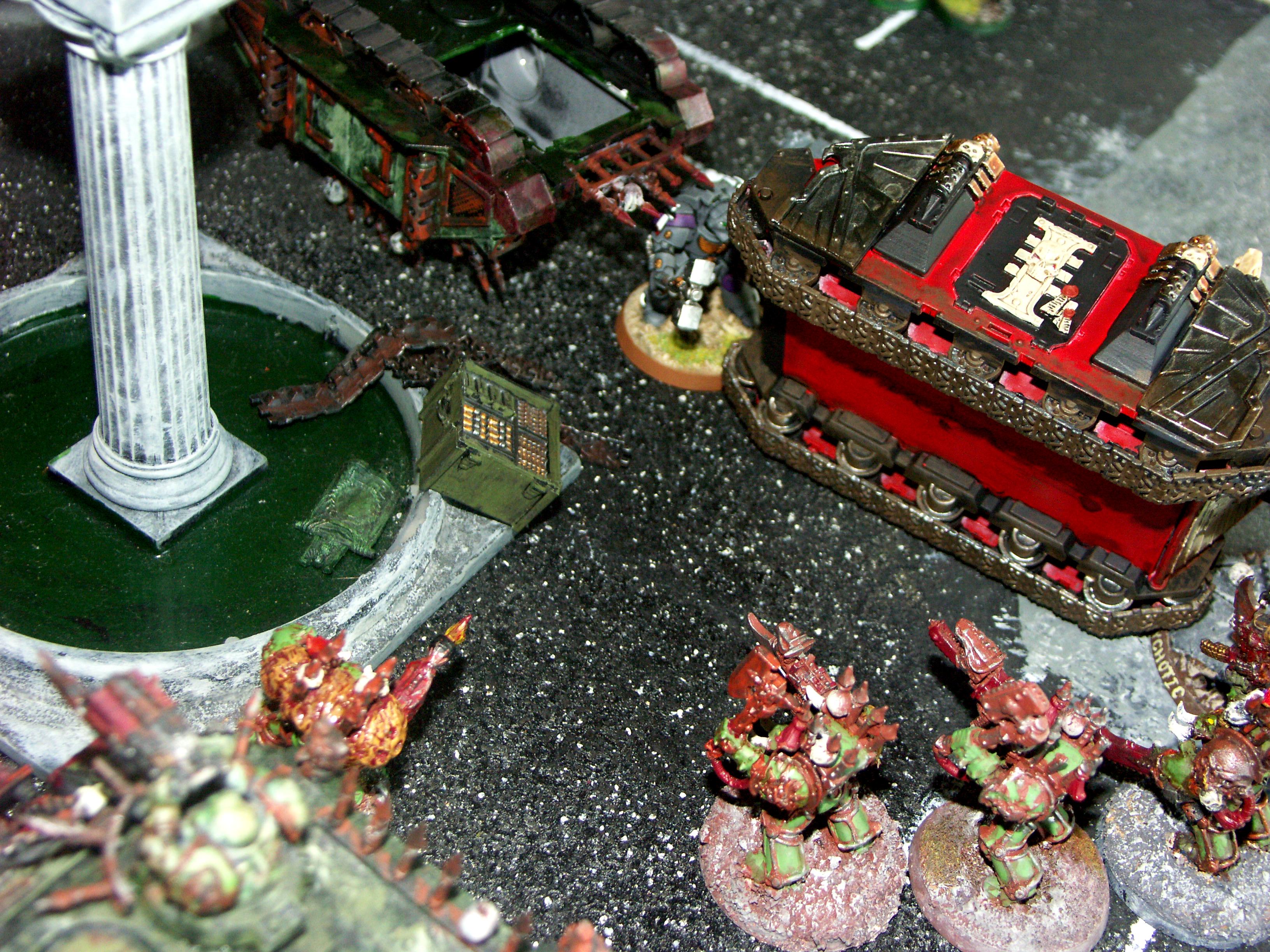 Apocalypse, Battle, Battle Report, Black Templars, Chaos, Dark Eldar, De, Orks, Space Marines