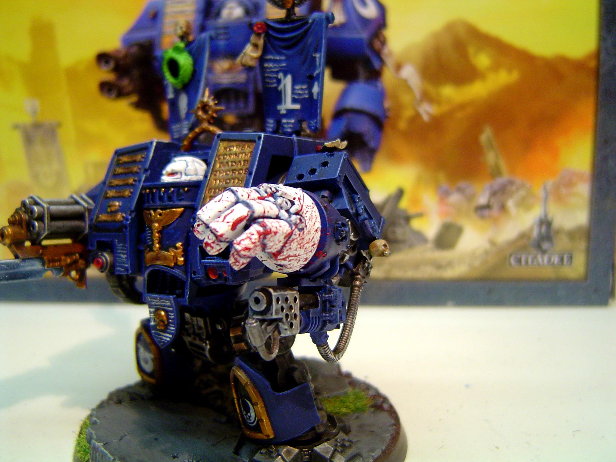 Dreadnought, Fists Of Calth, Space Marines, Ultramarines