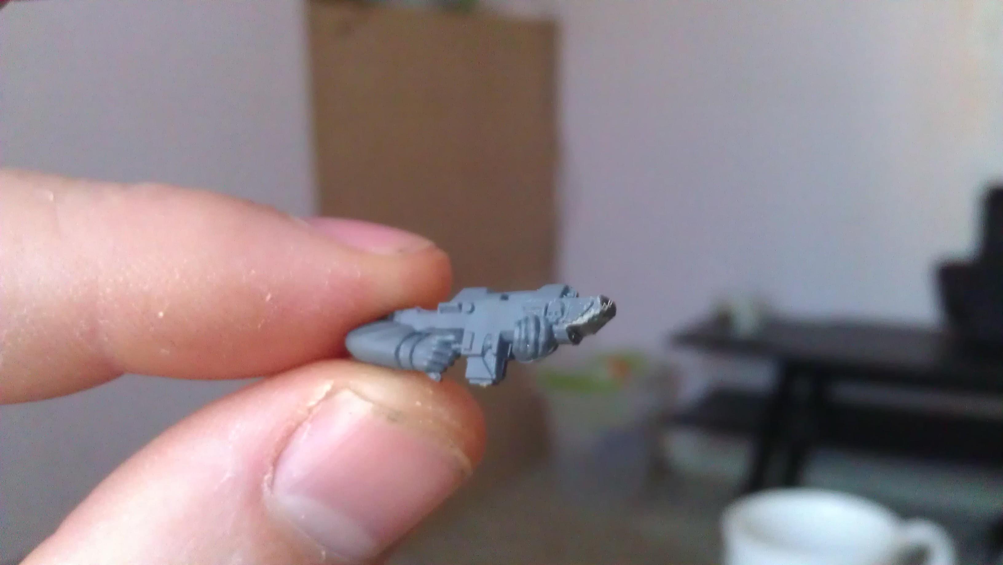 Lasgun with front cut off