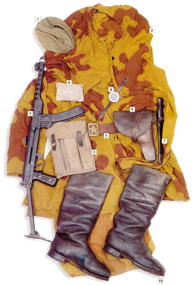 These are the fatigues of a Russian Recon Officer circa WW2. Its made to blend in with autumn