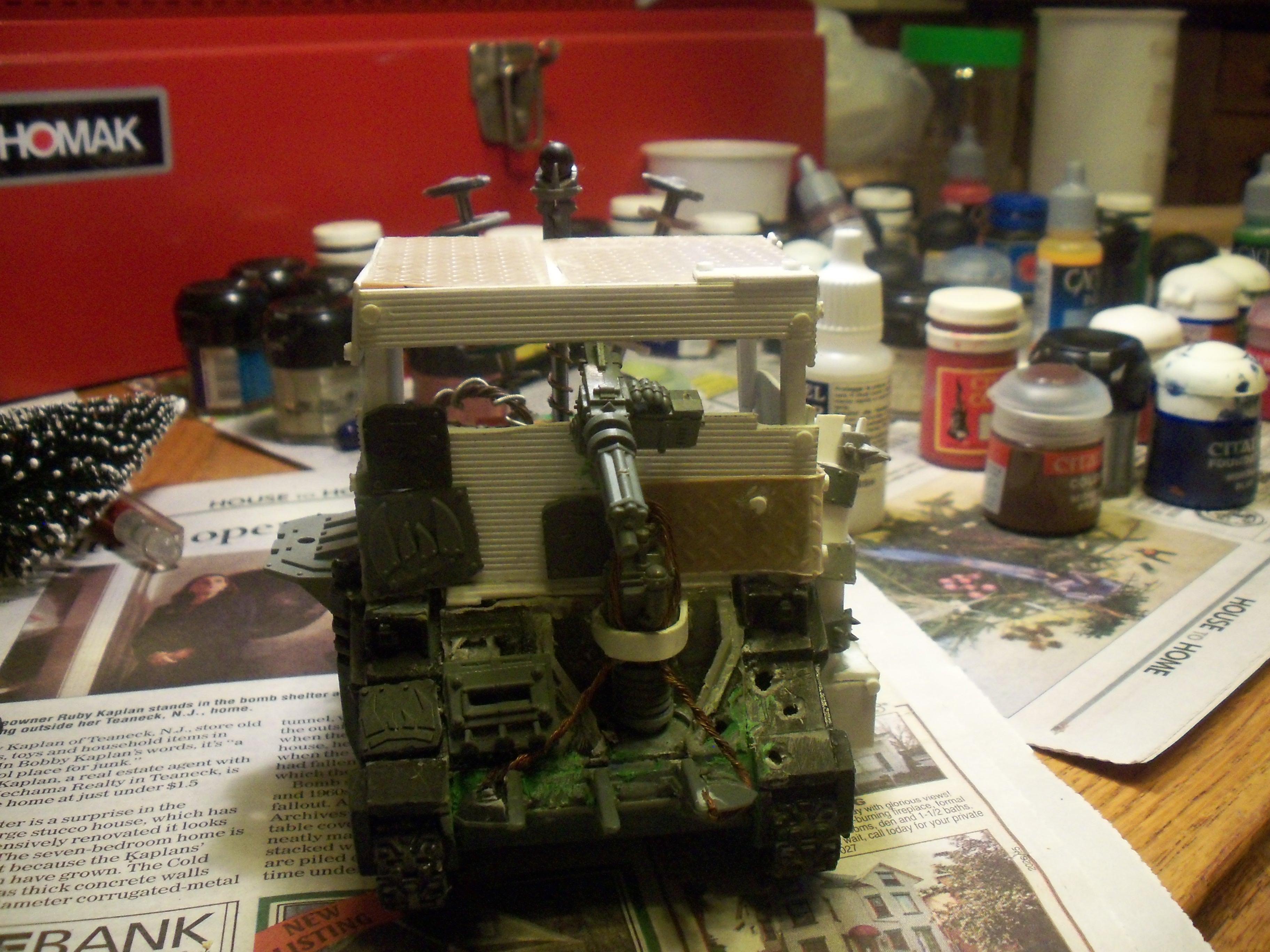 Orks, Front of Mekboy Junka With assualt shoota