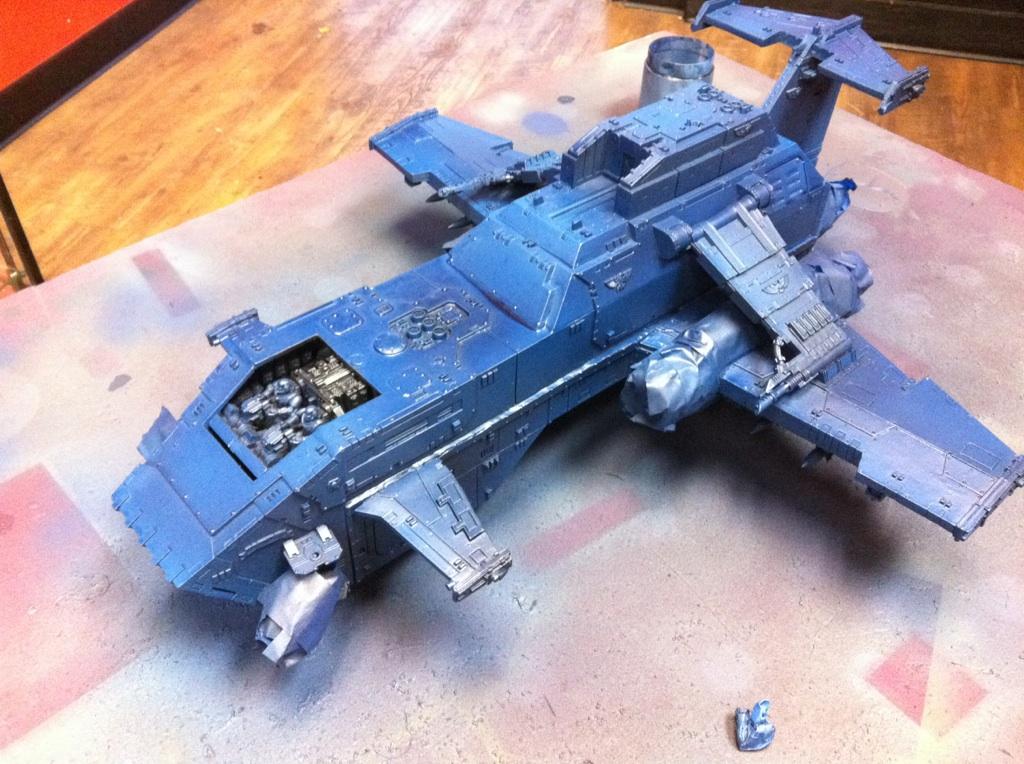 The first stage of blue with andrea miniatures blue color set
