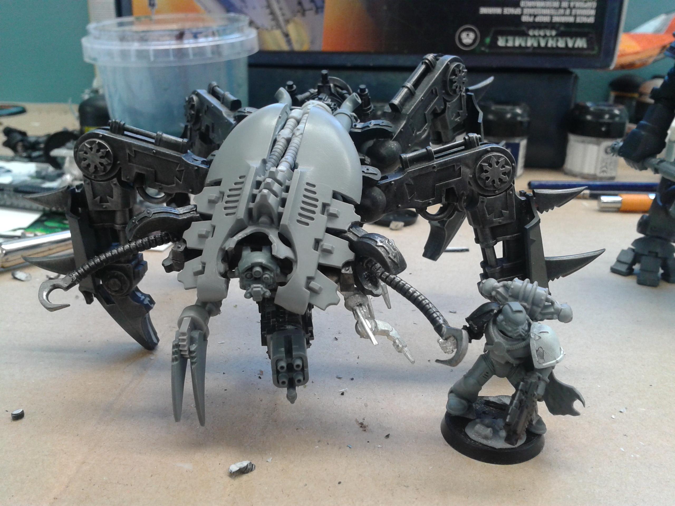 Chaos, Necrons, Scarabs, Soul Grinder, Space Marines, Warhammer 40,000