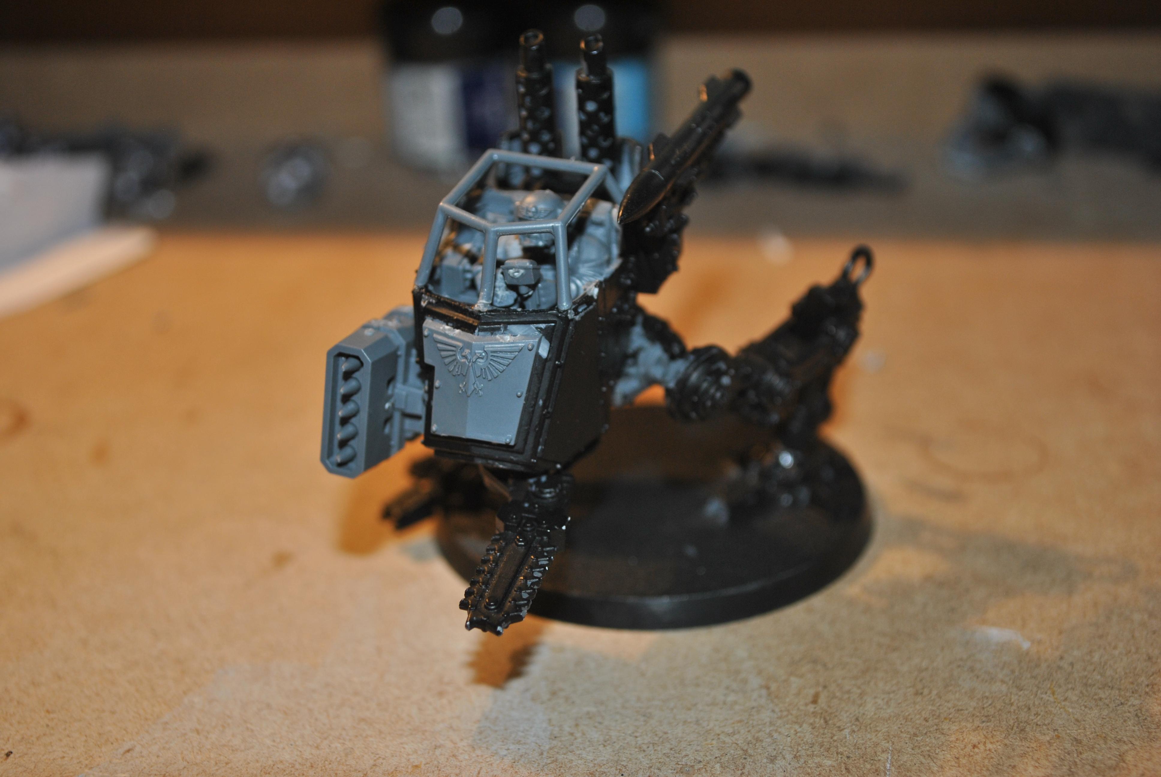 Sentinal support (under refabraction due to servere damage from anti tank weapons that destroyed the main weapon and multiple amorplates)