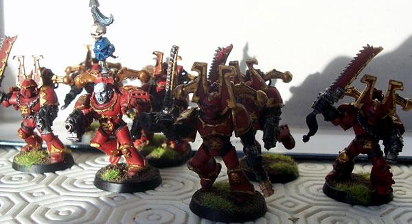 Berserkers, Chaos, Chaos Space Marines, Khorne, Space, Space Marines