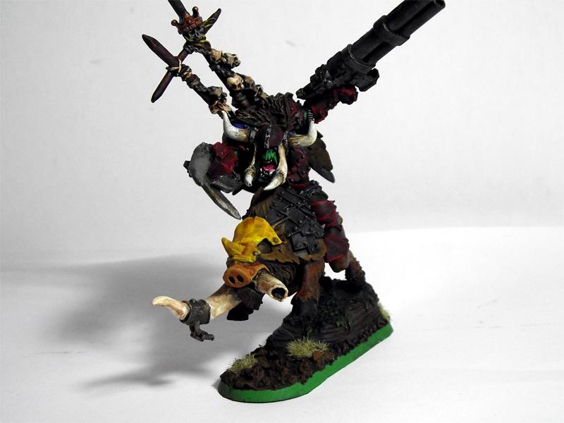 Boar, Orks, Warboss, Wazdakka Gutsmek