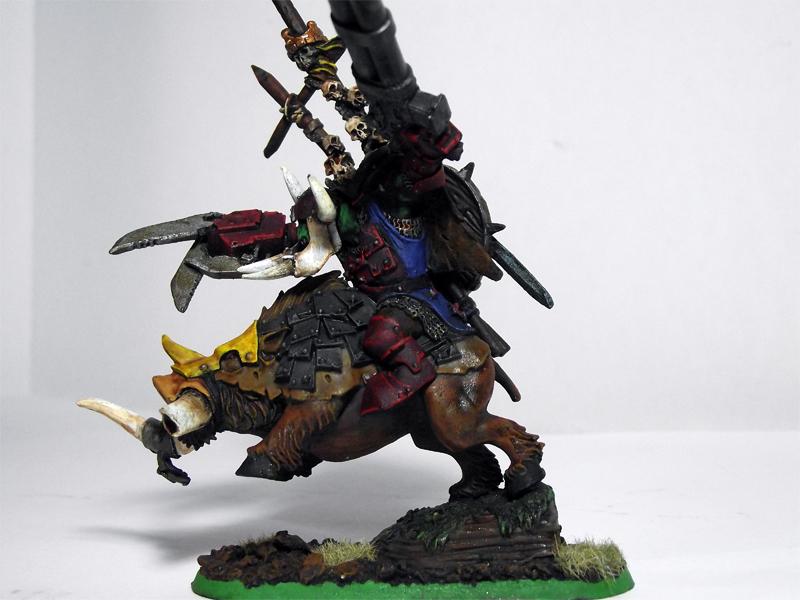 Boar, Orks, Warboss, Wazdakka Gutsmek