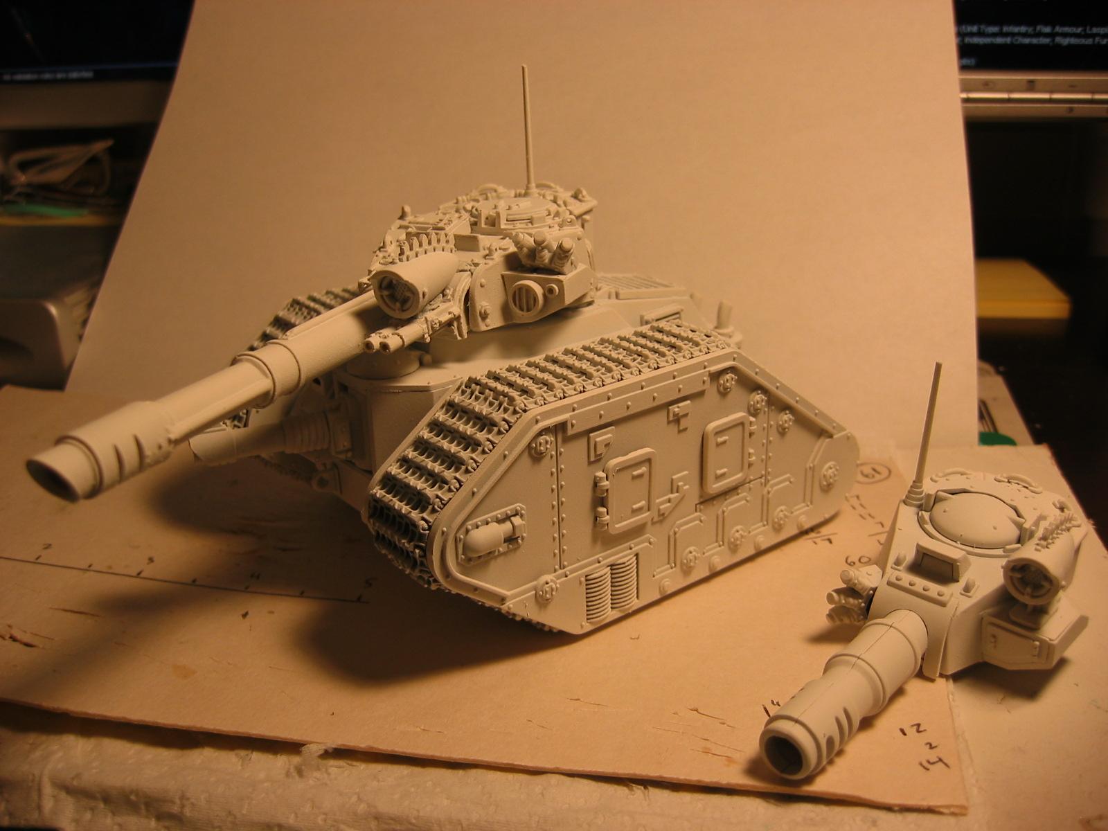 Imperial Guard, Leman Russ, Tank Track, Vanquisher, Work In Progress