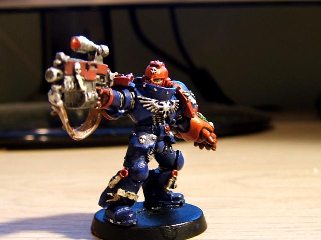 Combi-bolter, Crimson Fists, Sergeant, Space Marines, Sternguard