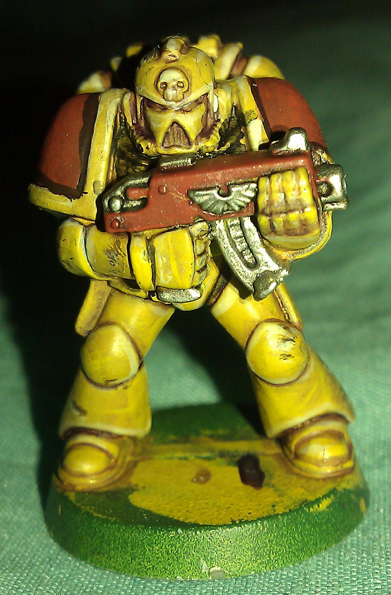 Angel, Armor, Bolter, Fists, Homebrew, Lion, Power, Sergeant, Space, Space Marines, Tactical, Yellow
