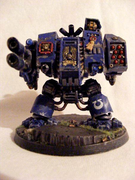 Dreadnought, Lazcannon, Missile Launcher, Space Marines, Ultramarines, Warhammer 40,000