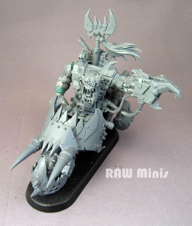 Bike, Conversion, Orks, Warbike, Warboss, Warhammer 40,000, Work In Progress