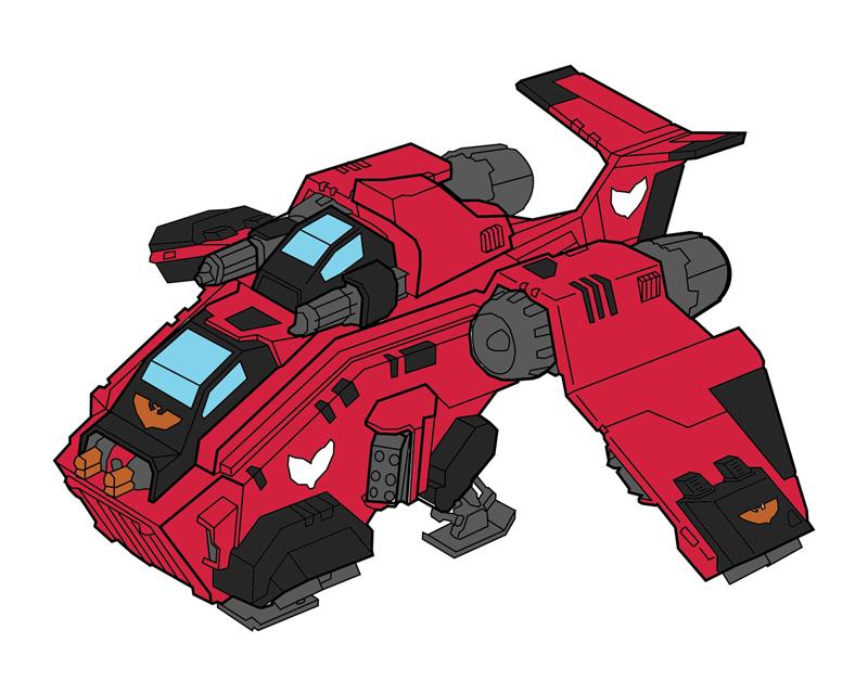 Blood Angels, Color Scheme, Stormraven, Template