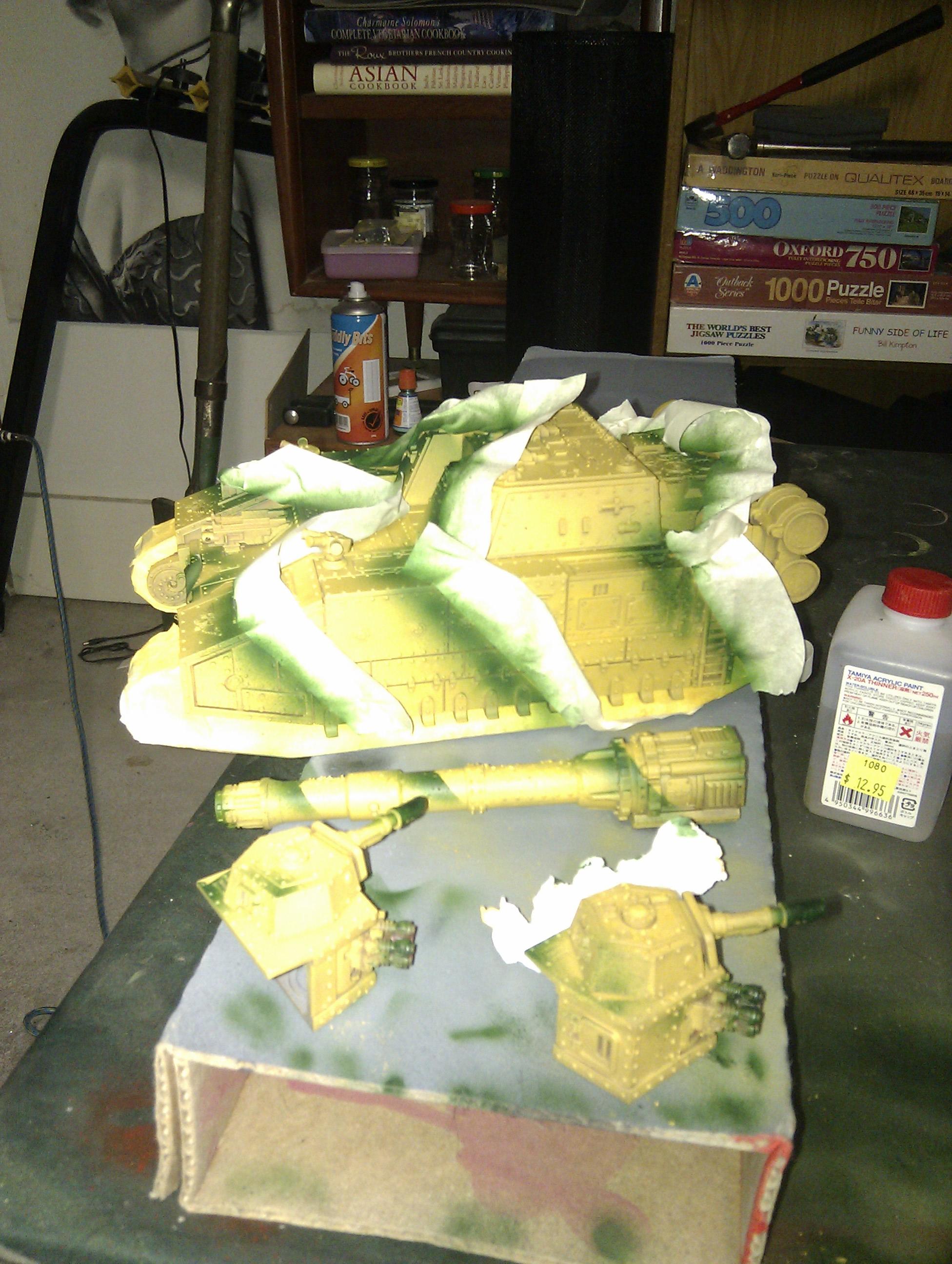 Cammo painting pattern in progress for Shadowsword