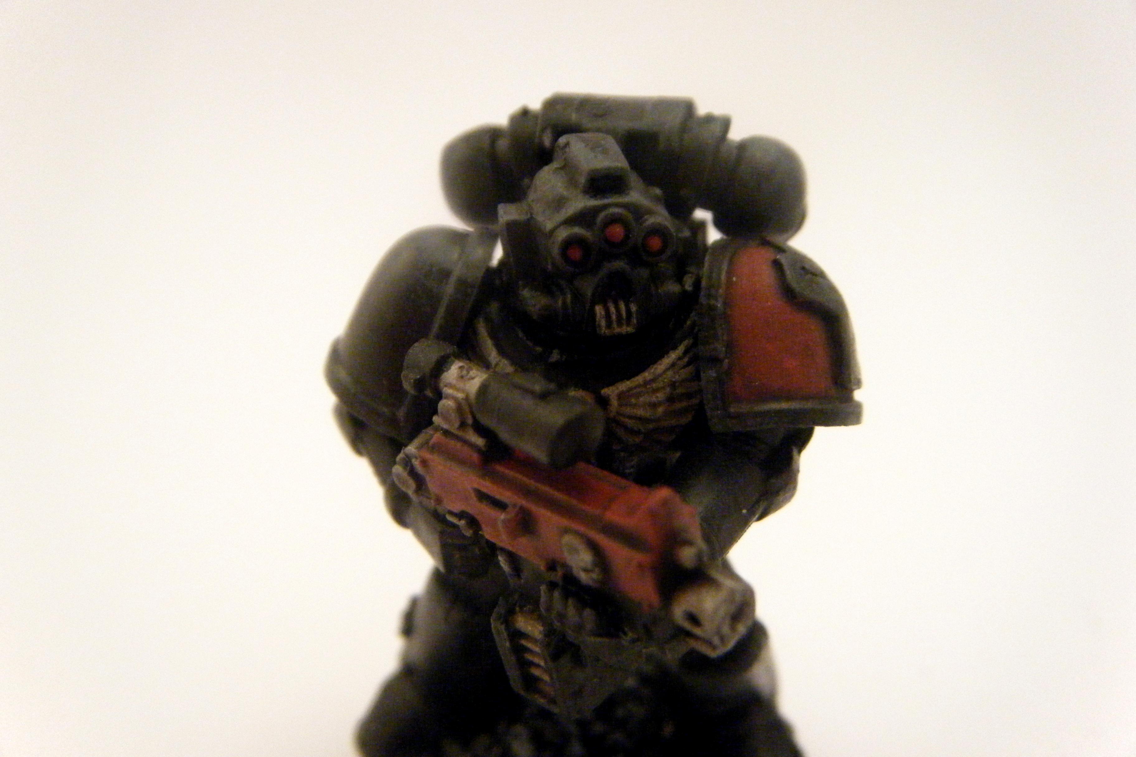 Boltgun, Custom, Dark Grey, Kitbash, Space Marines