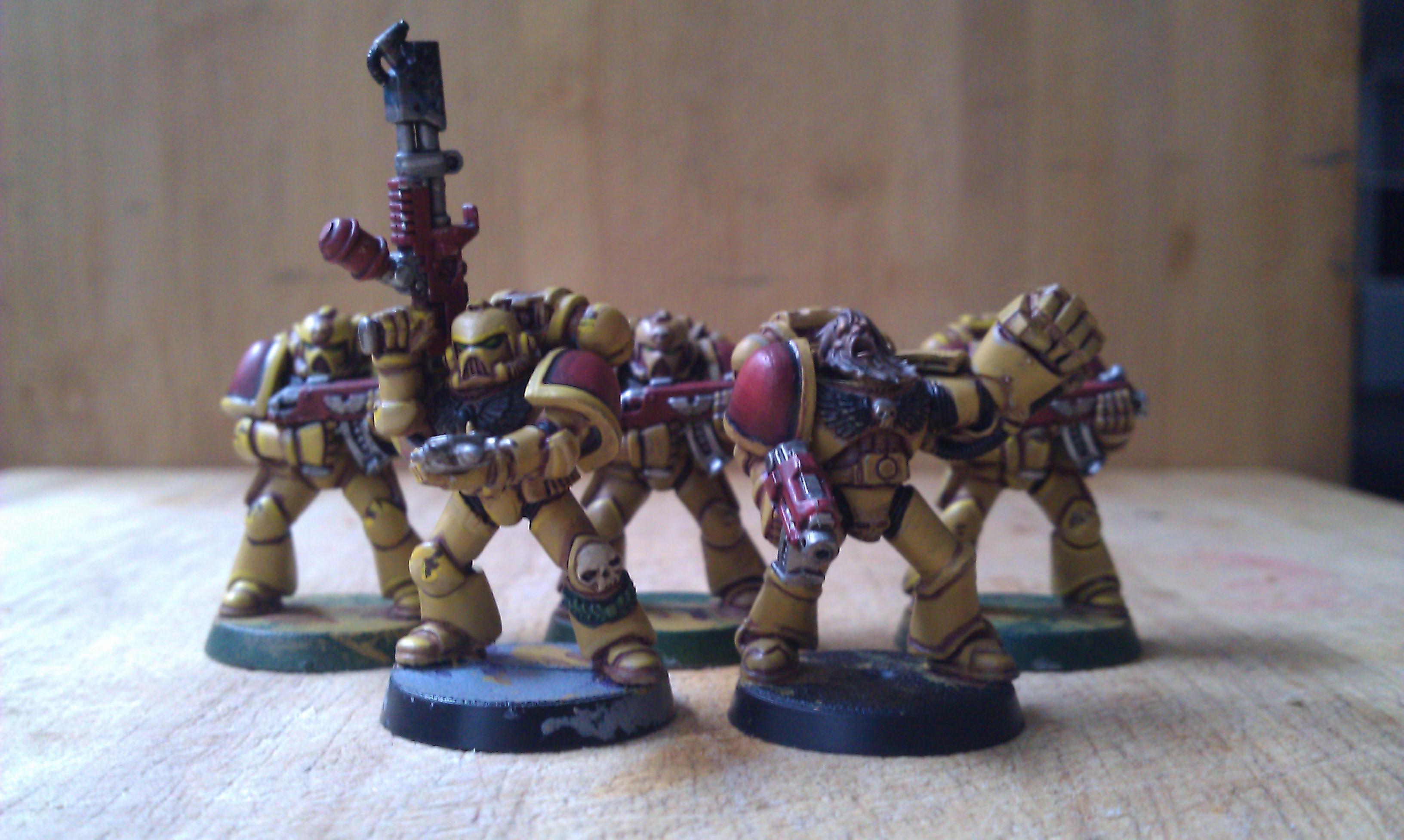 Homebrew, Power Armour, Space Marines, Tactical, Yellow